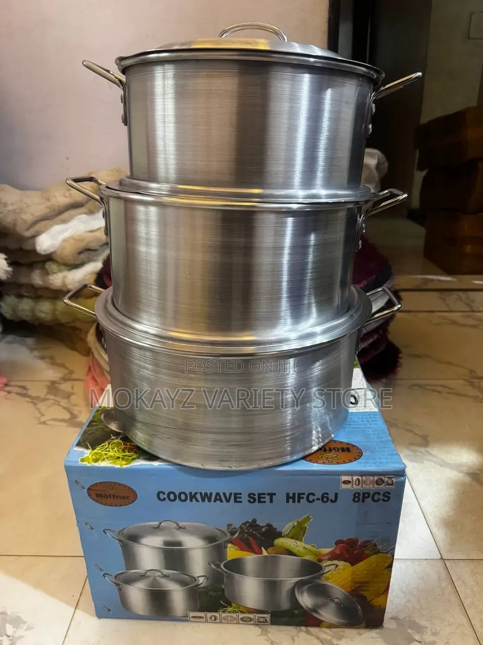 Hoffner Big Size Aluminum Pot 30,33,36cm••