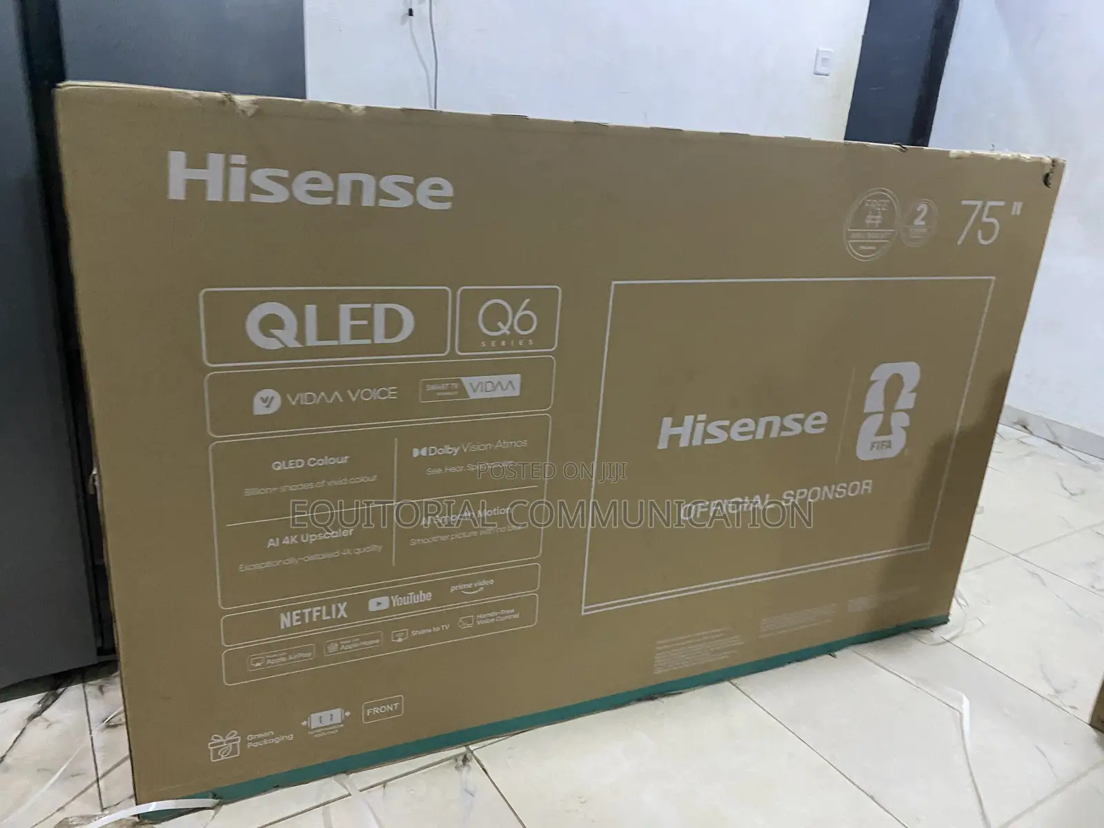 Hisense 75 Inch Smart Television With Quantum Dot Display
