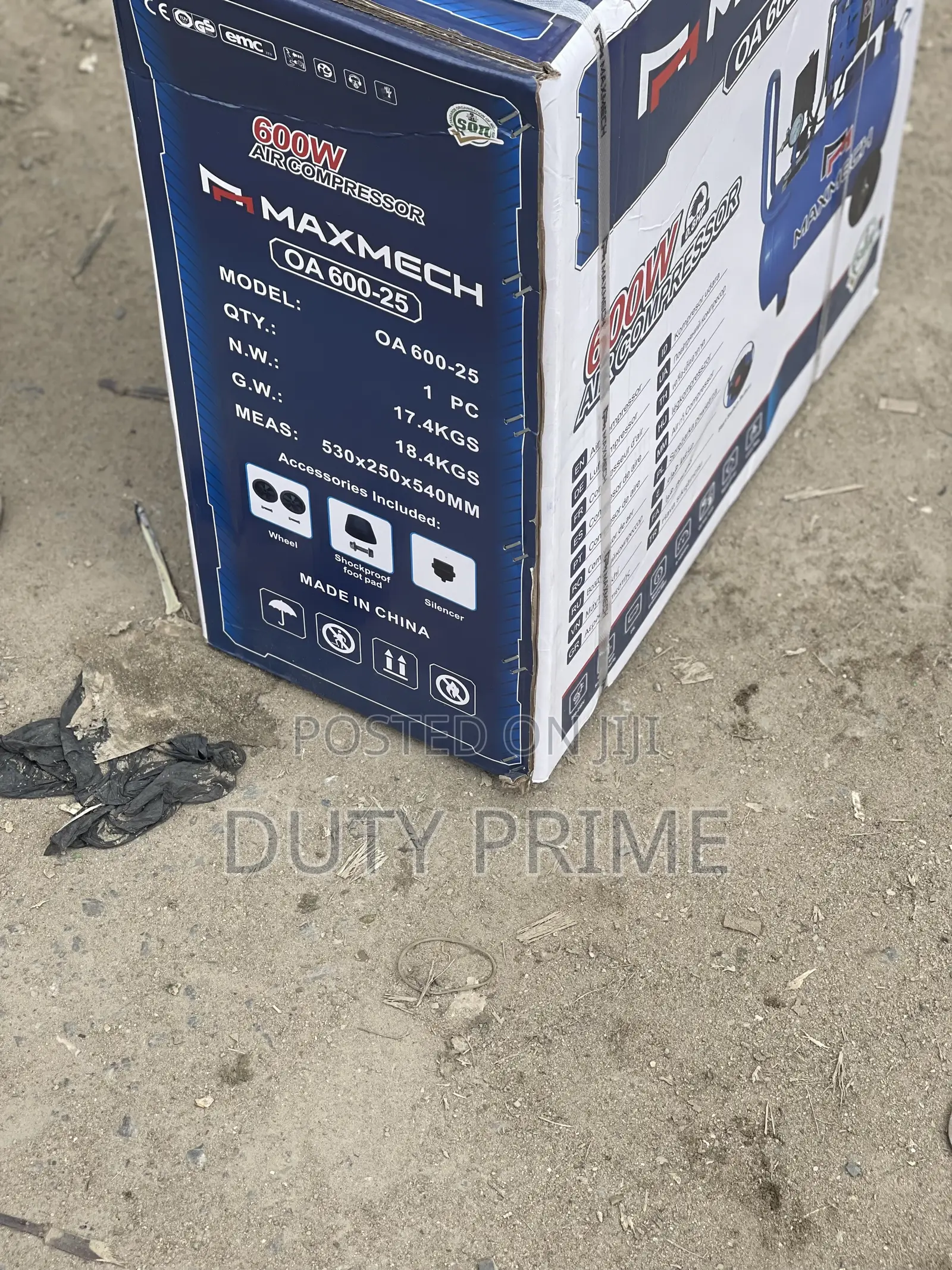 Maxmech OA 600-25 Oil-Free Air Compressor (25 Liters / 600W / 0.8HP)