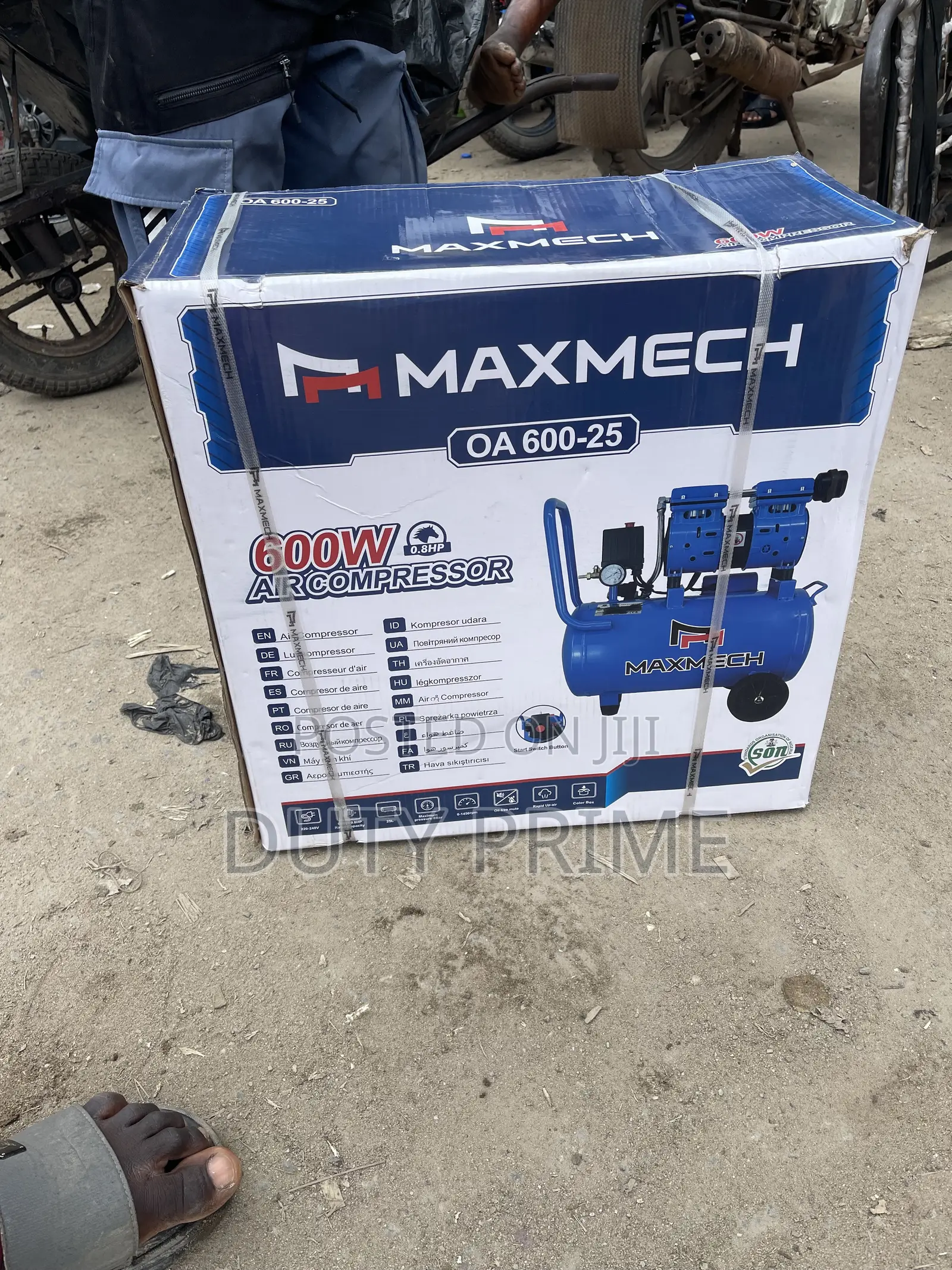 Maxmech OA 600-25 Oil-Free Air Compressor (25 Liters / 600W / 0.8HP)