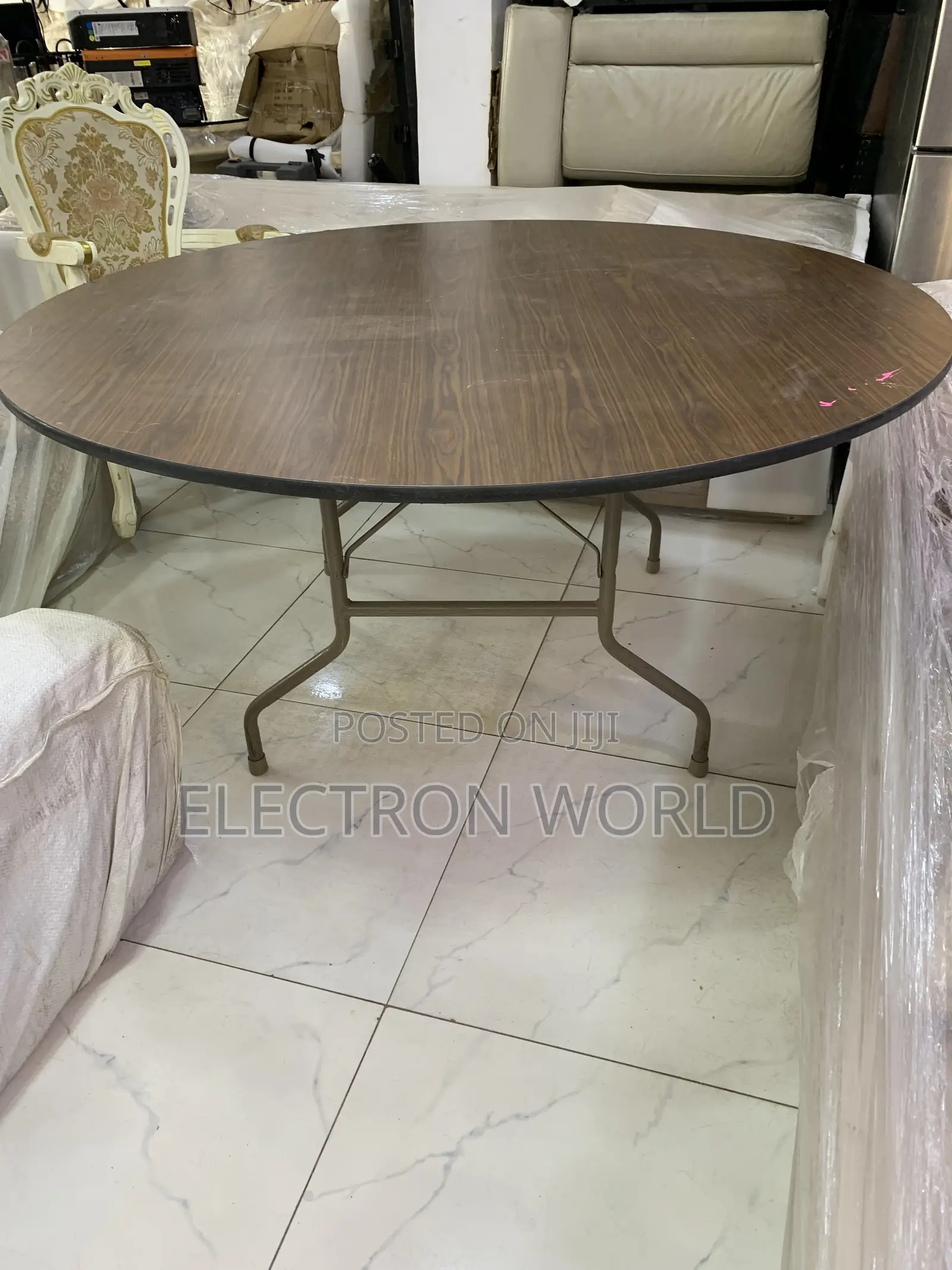 Big Round Wooden Table