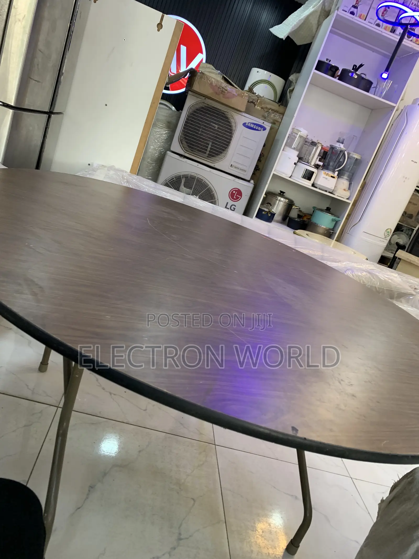 Big Round Wooden Table