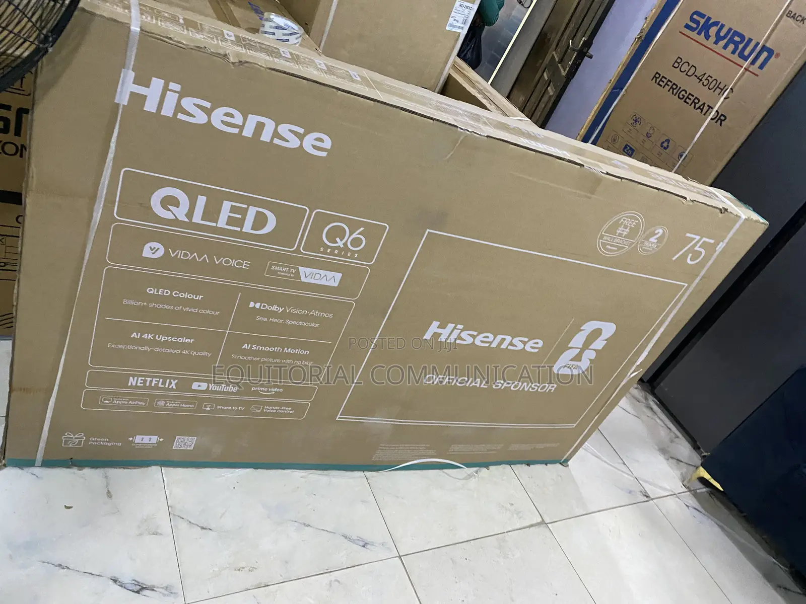 Hisense 75Q60QAVT 75 INCH Large Screen Entertainment Television