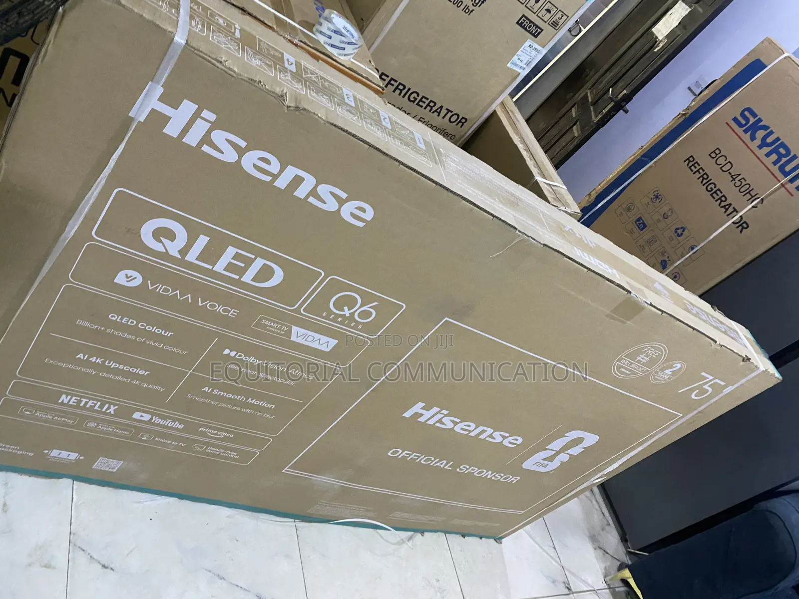 Hisense 75 Inch QLED TV for Streaming and Entertainment