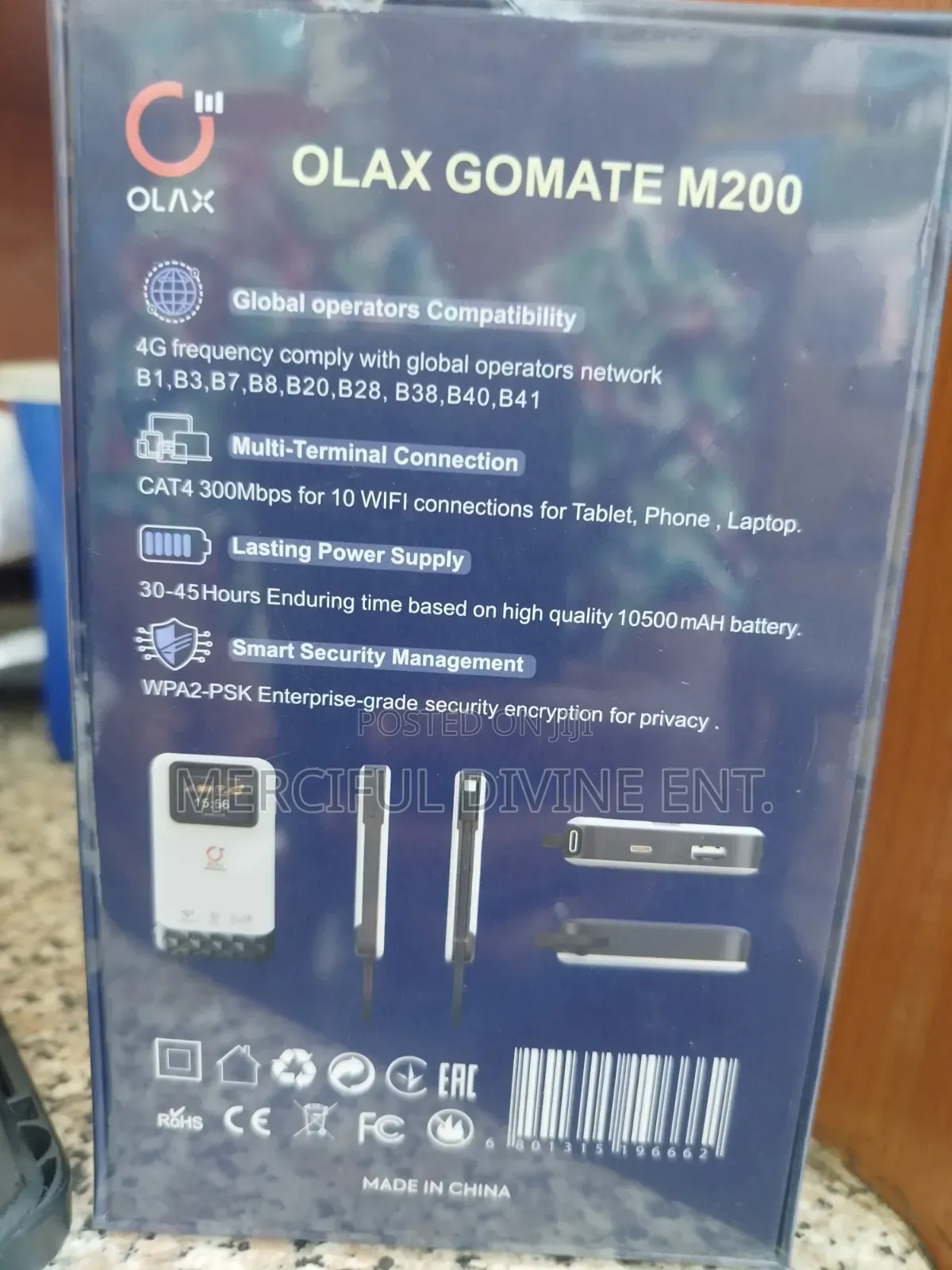 Olax M200 2 In1 Wifi Universal Mobile Wi-Fi With Power Bank 10500mah