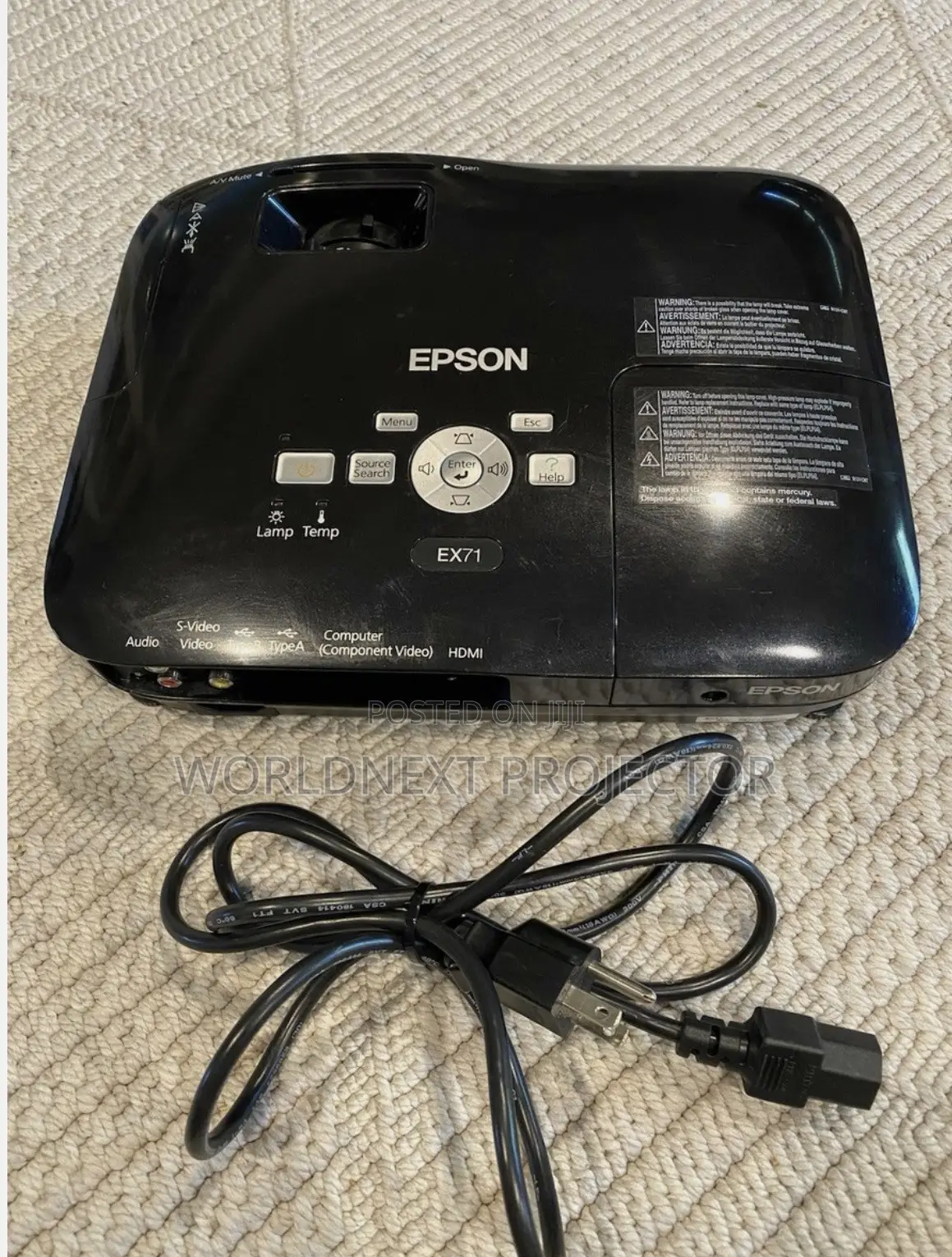 Epson EX71 Portable XGA Projector Bright, Reliable, Presentation Ready