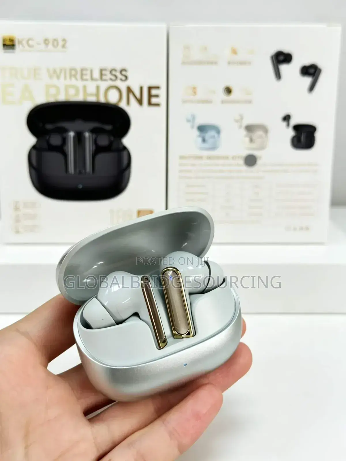 Brand New KC-902 True Wireless Hi-Res Bluetooth Earphones – Sky Blue