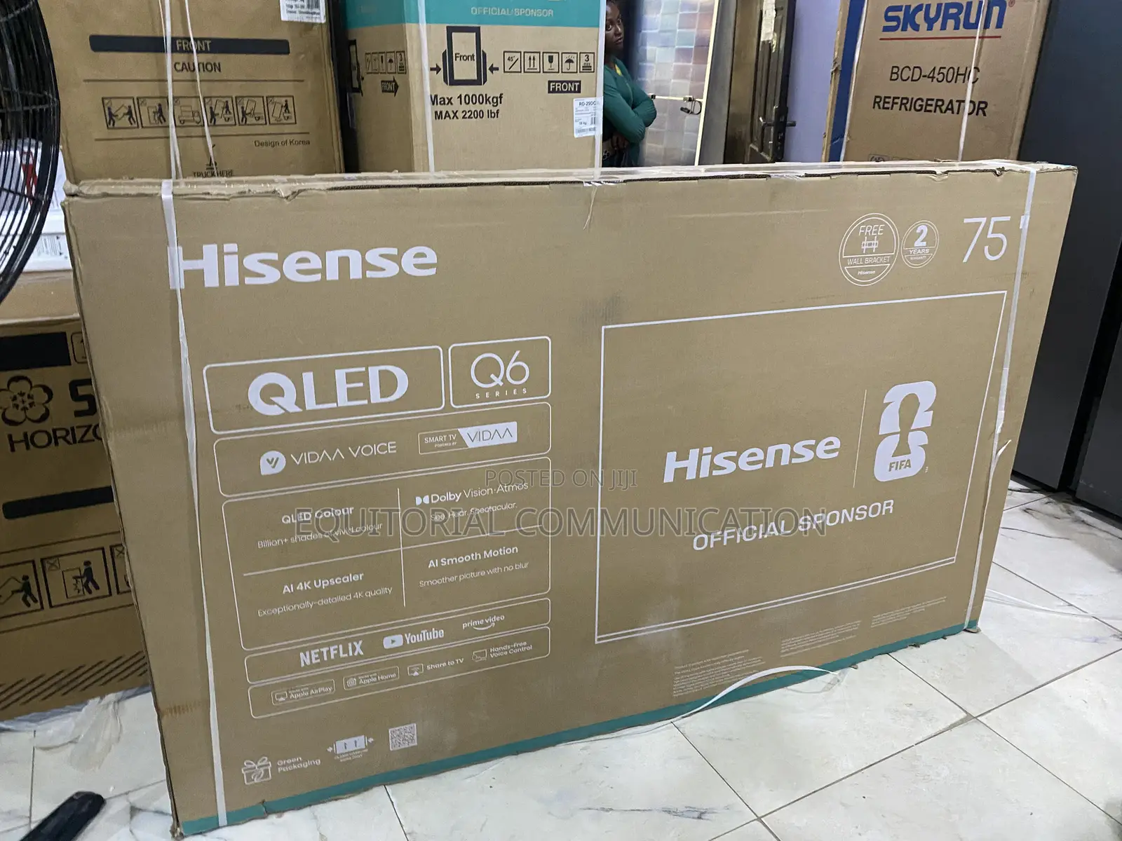 Hisense 75 Inch Smart TV Q6 Series Quantum Dot Technology