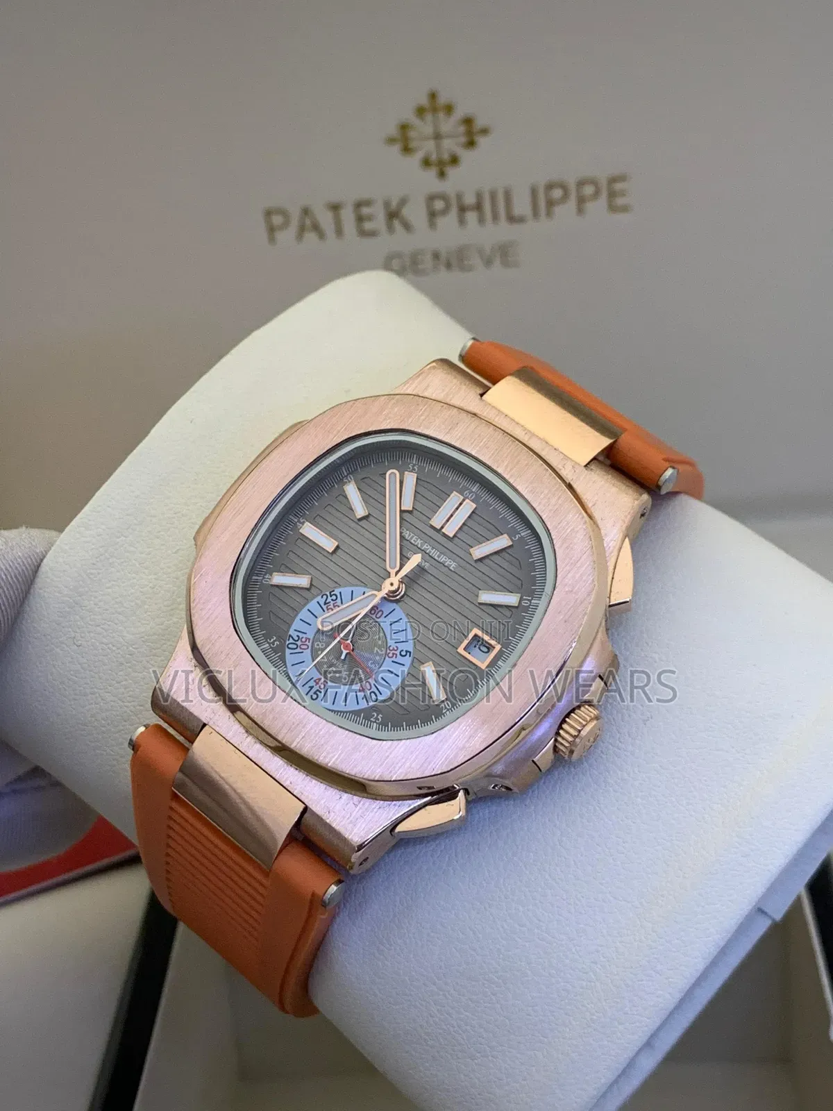 Patek Philippe Luxury Automatic Engine Rubber Wrist Watch