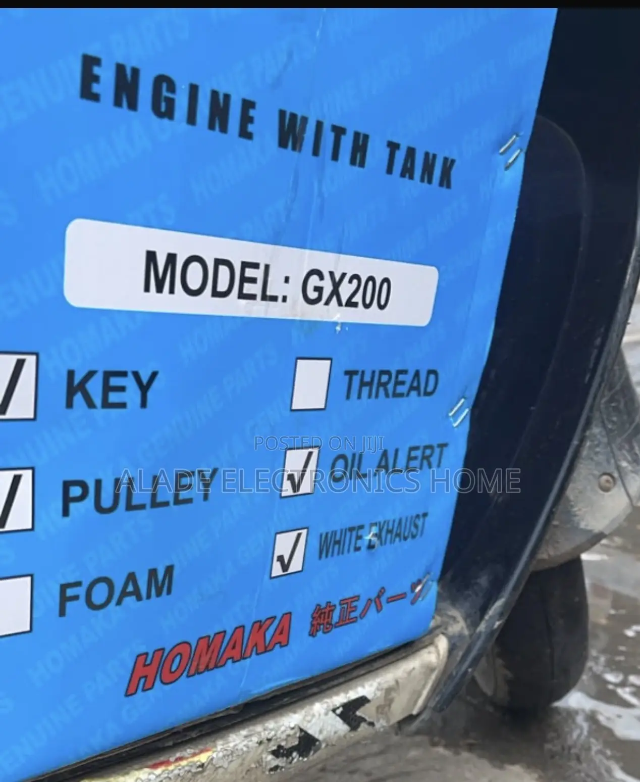 Original Grinding Machine Engine (6.5HP) GX200. 5yrs Warranty