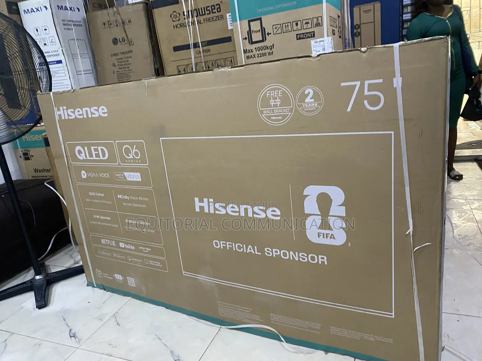 Hisense Q6 Series 75 Inch Large Screen TV