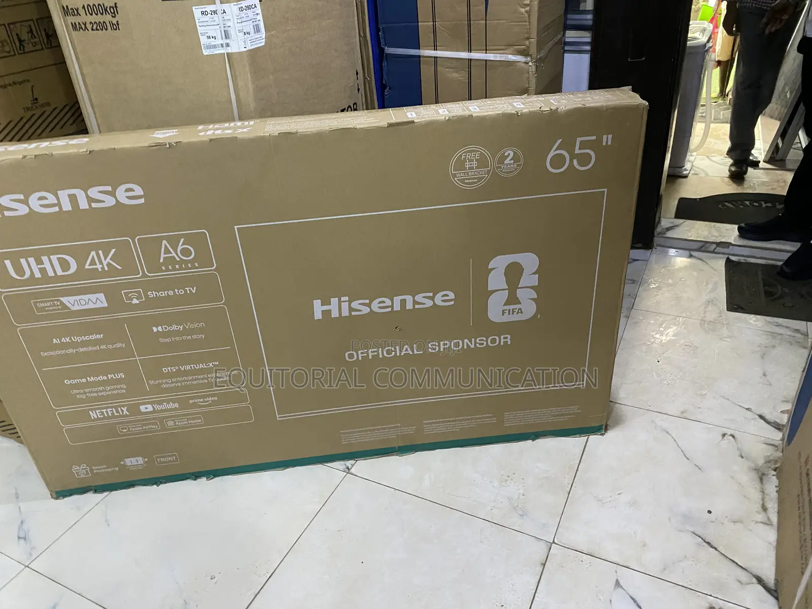Hisense A6 Series 65 Inch Home Viewing TV