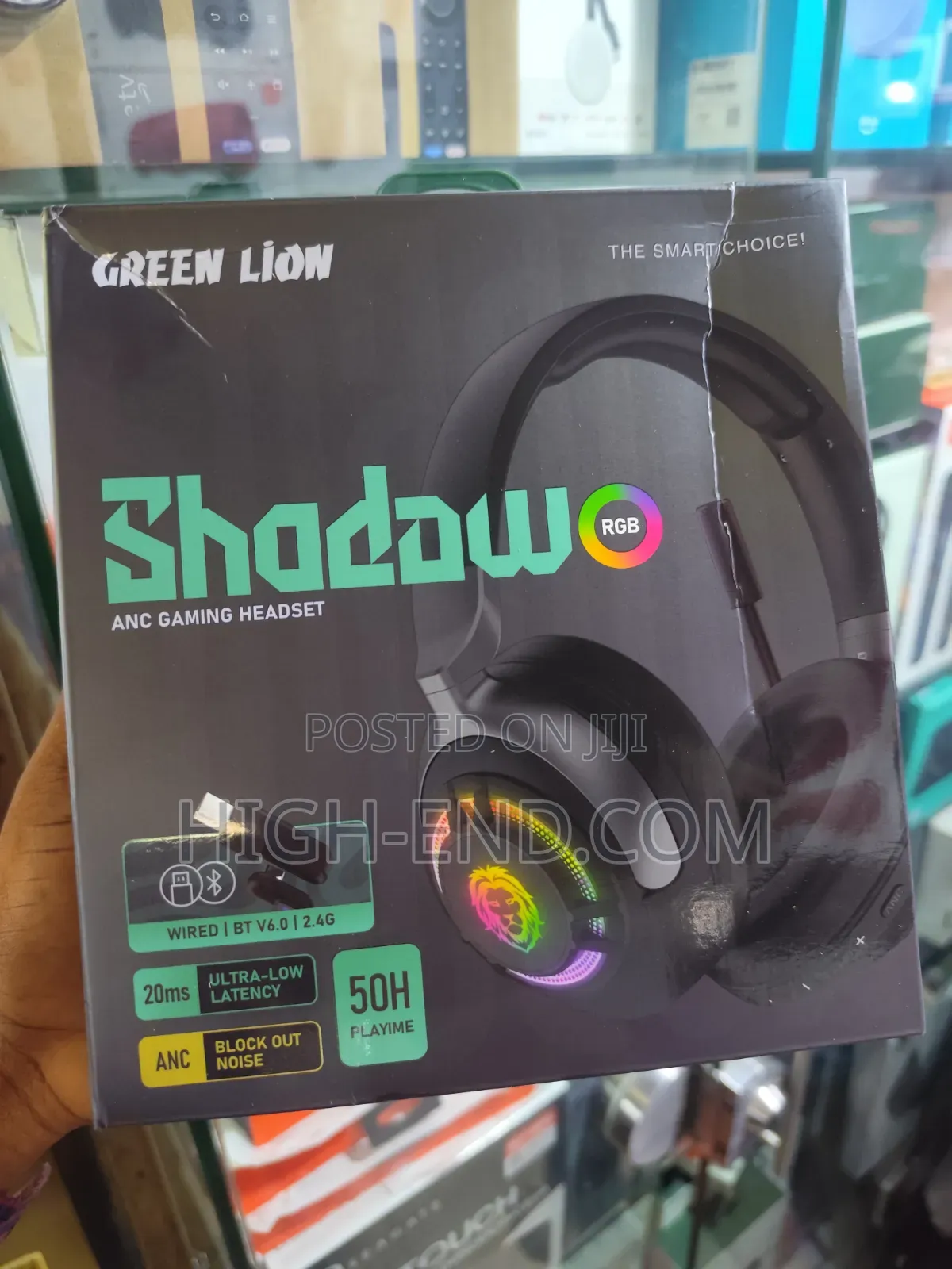 Green Lion Shadow Anc Gaming Wireless Headphone (GL-HP52)