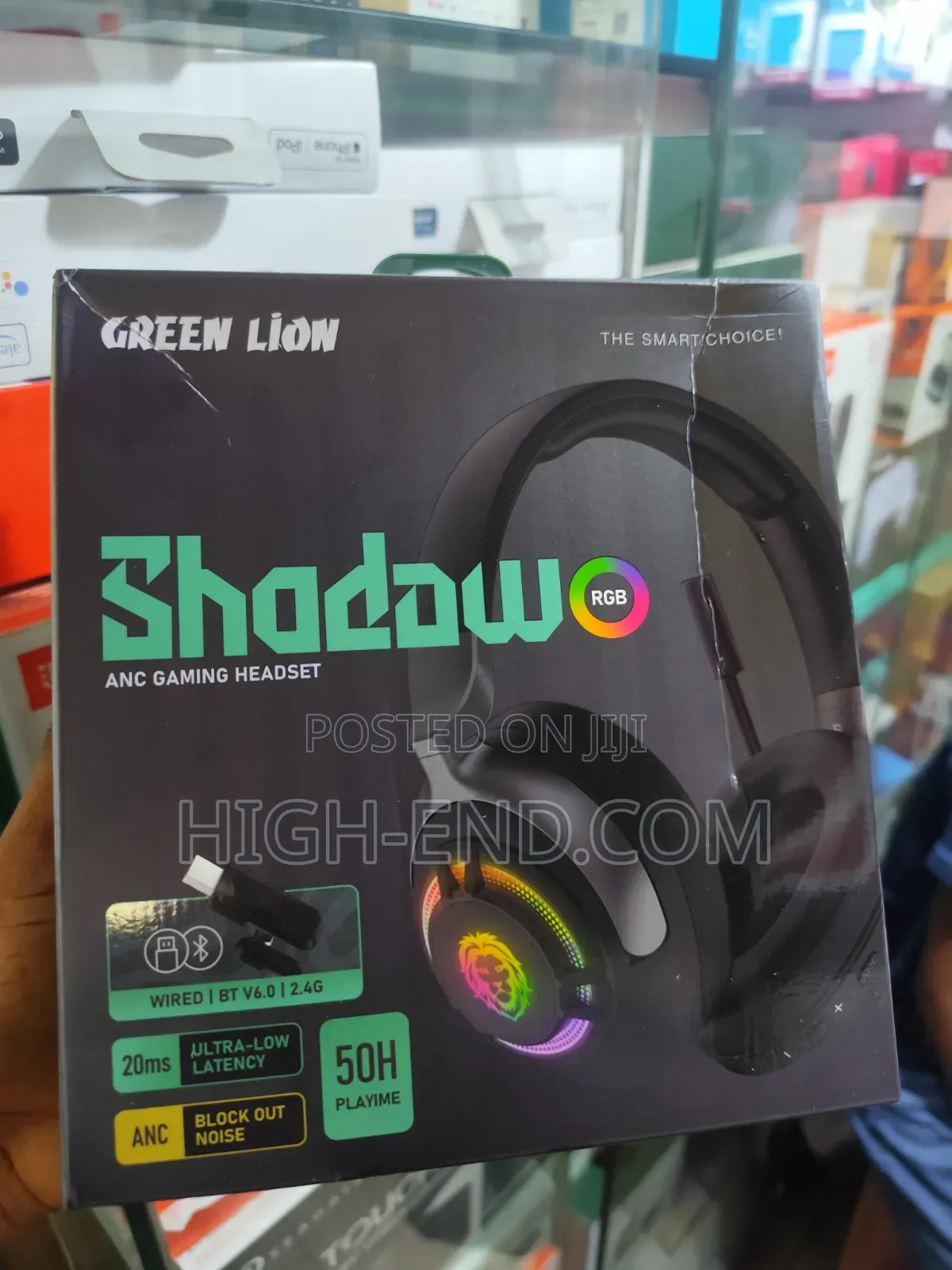 Green Lion Shadow Anc Gaming Wireless Headphone (GL-HP52)