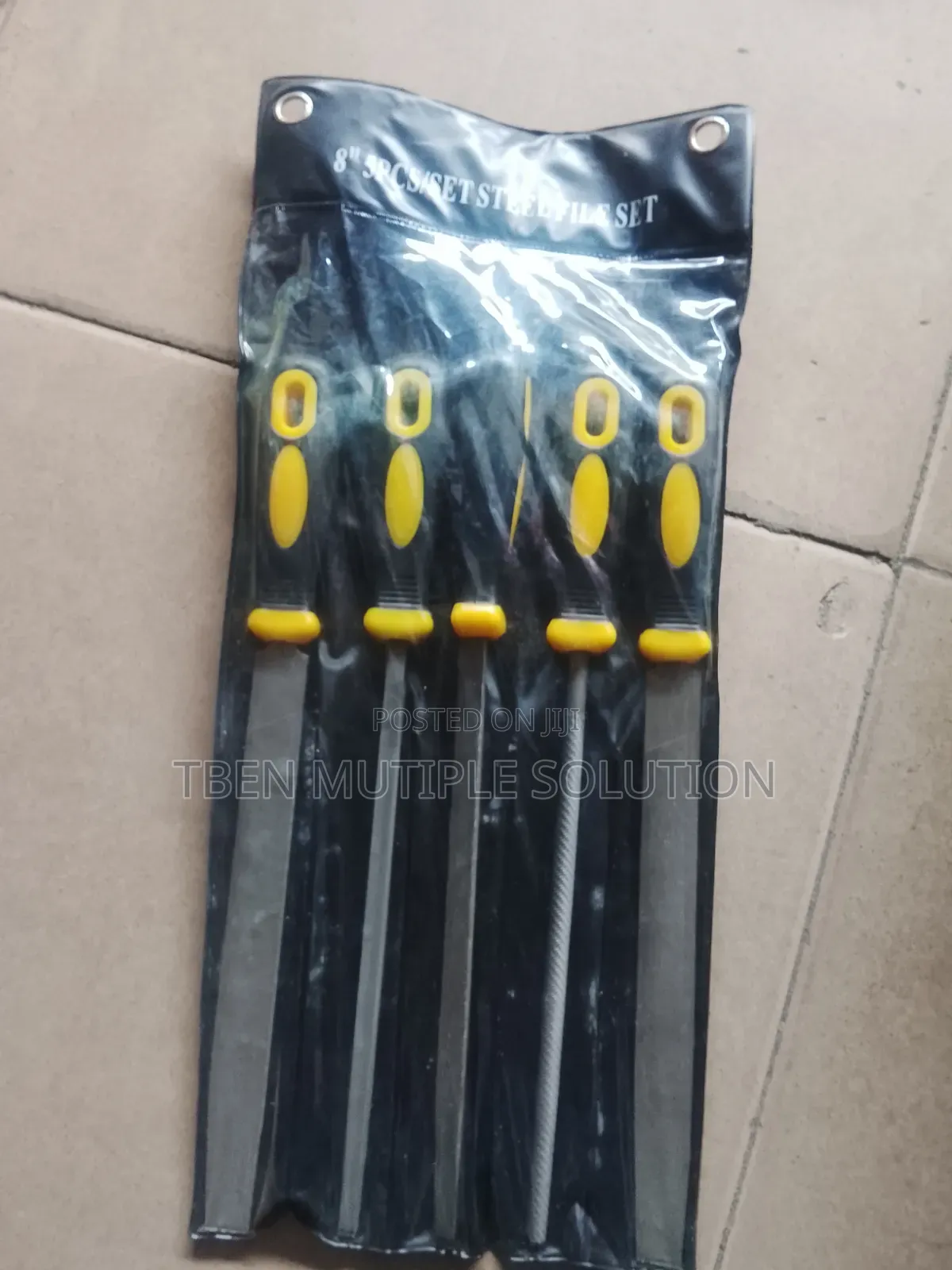 8-Inch (200mm) 5-Piece Steel File Set