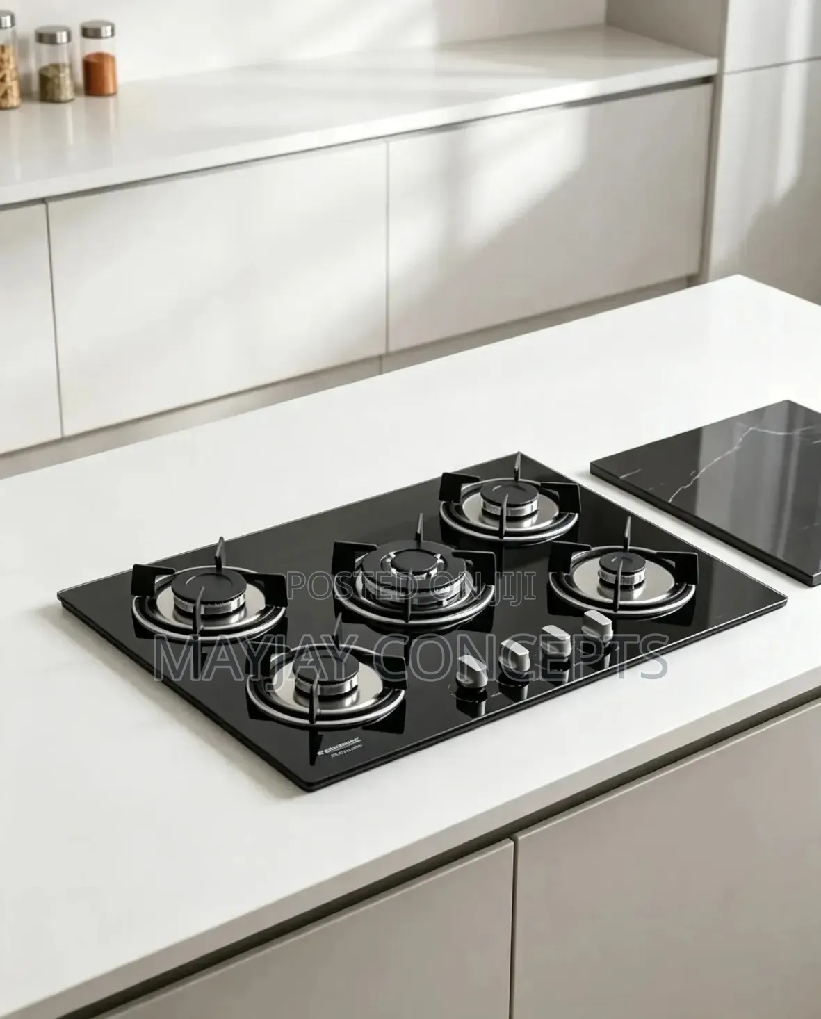 EUROSONIC ES-202 5-Burner Gas Stove Tempered Glass Efficient Cooker