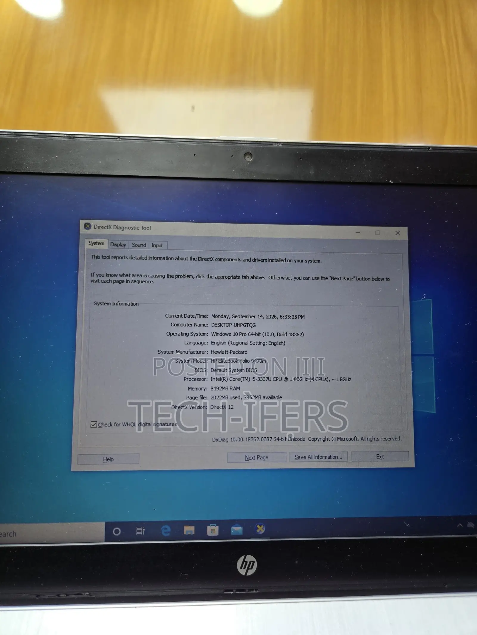 Laptop HP EliteBook Folio 9470M 8GB Intel Core i5 HDD 500GB