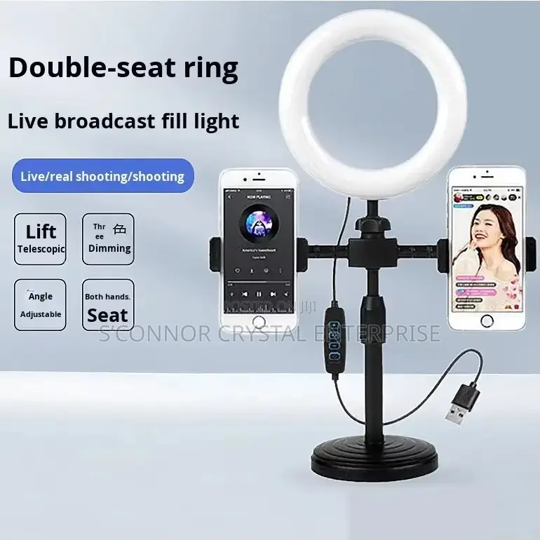 Table Led Light With Phone Holders