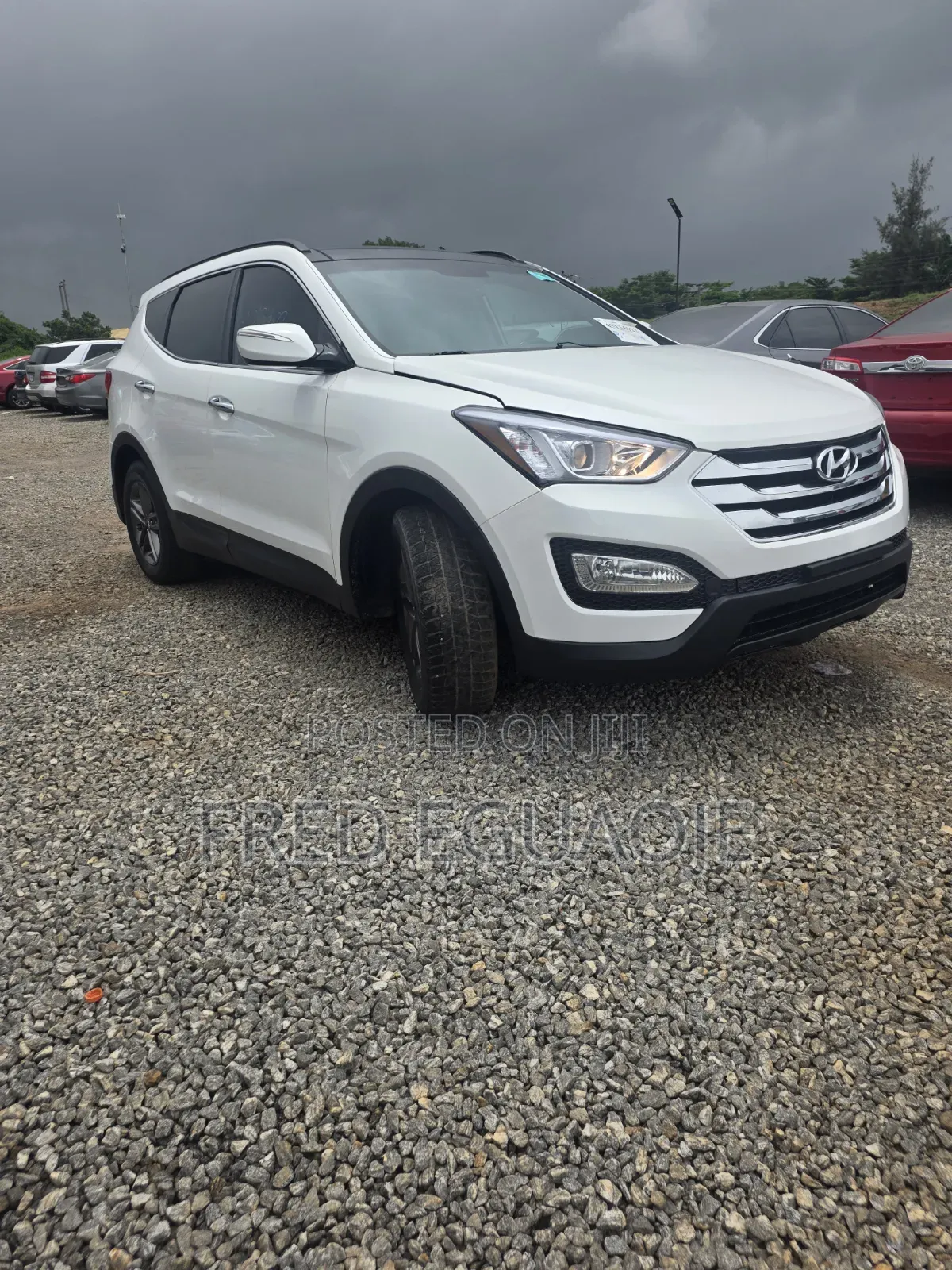 Hyundai Santa Fe Limited 4dr SUV (3.3L 6cyl 6A) 2015 White