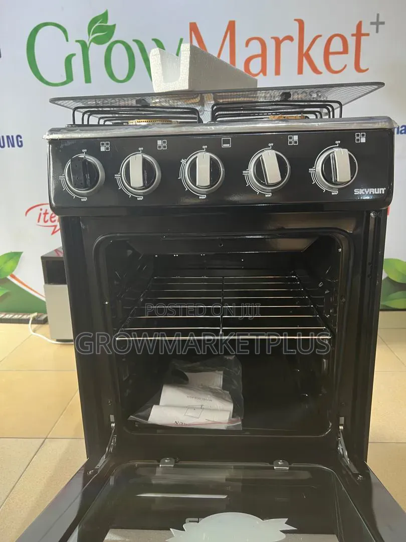 SkyRun 4-Burner Gas Cooker With Oven – GCS-4G/X