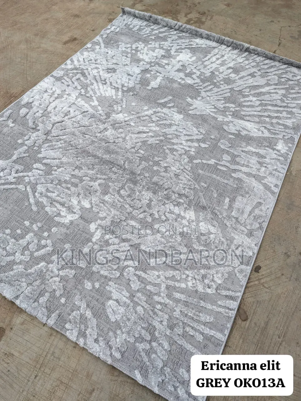 7x10fts Gray Turkey Center Rug Available
