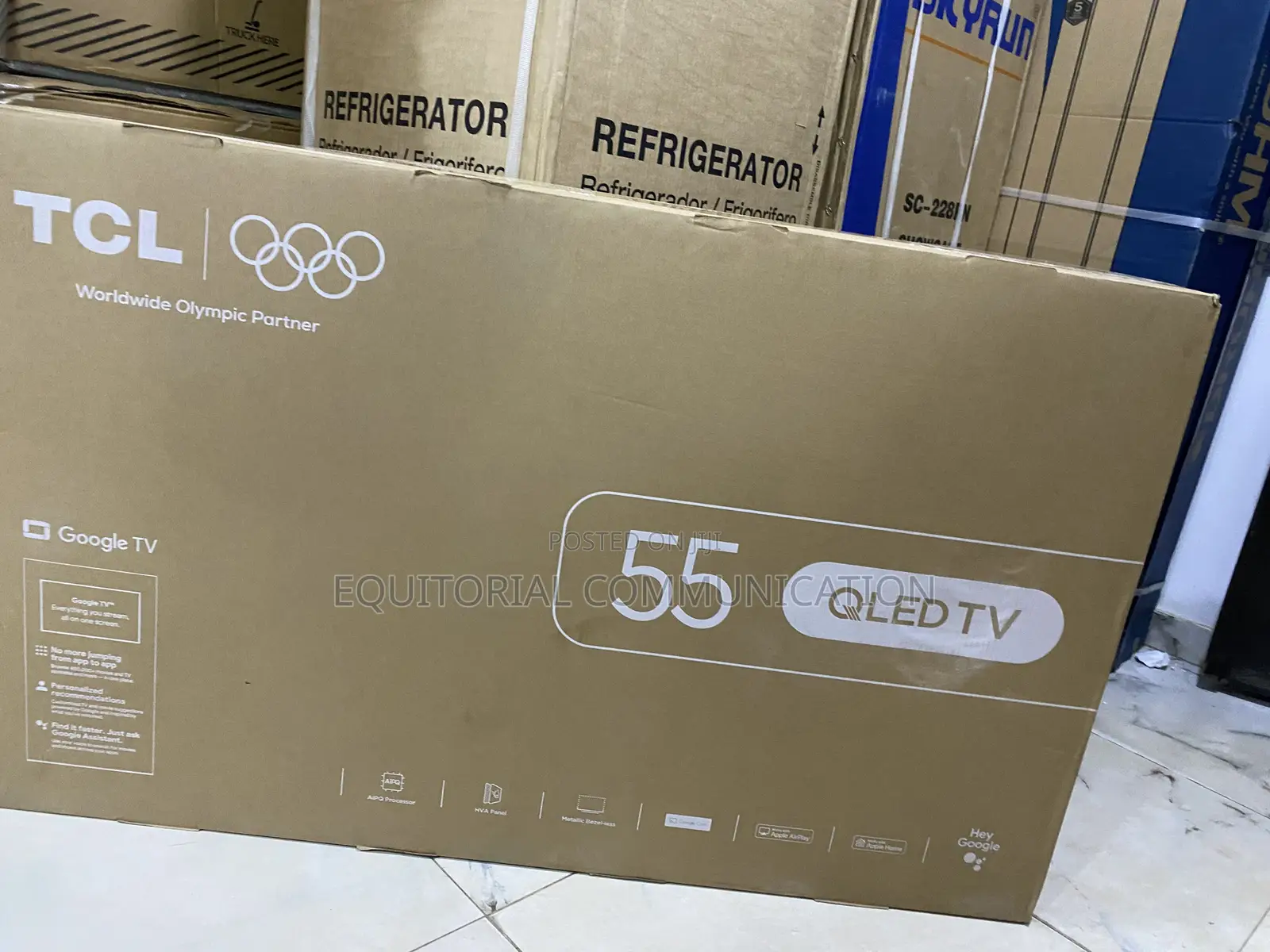 TCL 55 Inch Modern QLED Display TV