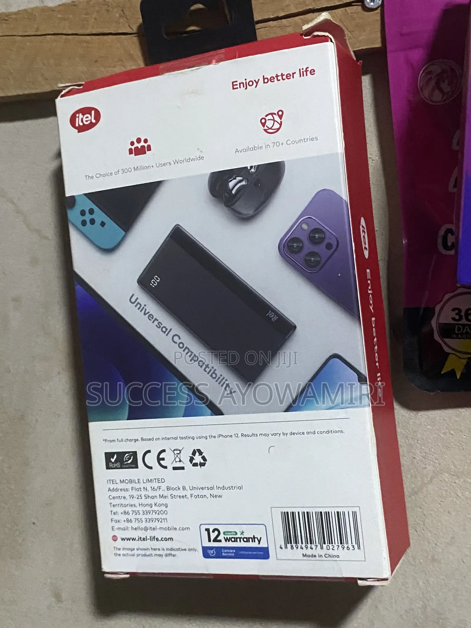 Itel 20,000mAh Power Bank