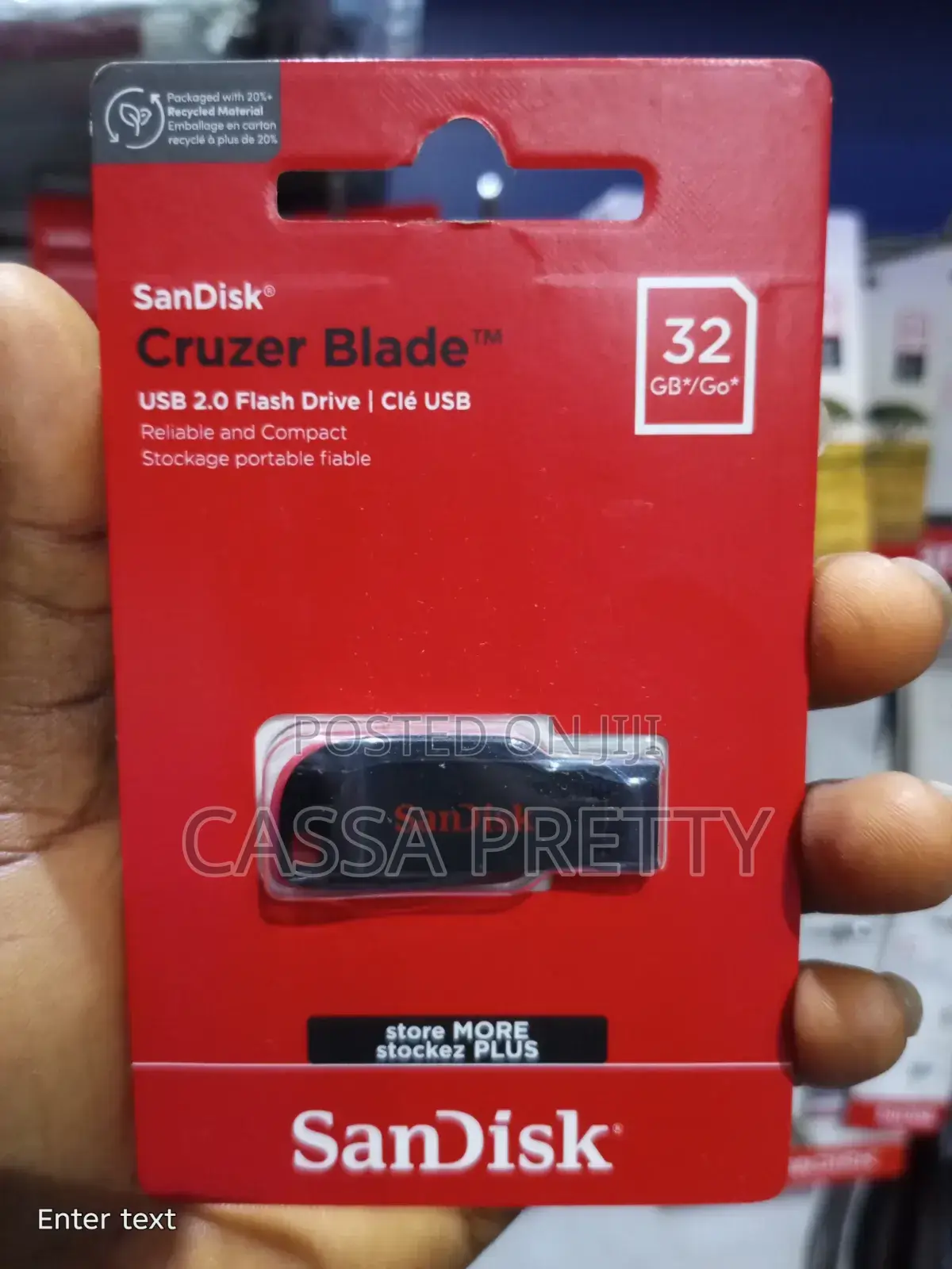 Original SanDisk Cruzer Blade 64GB USB 2.0 Flash Drive