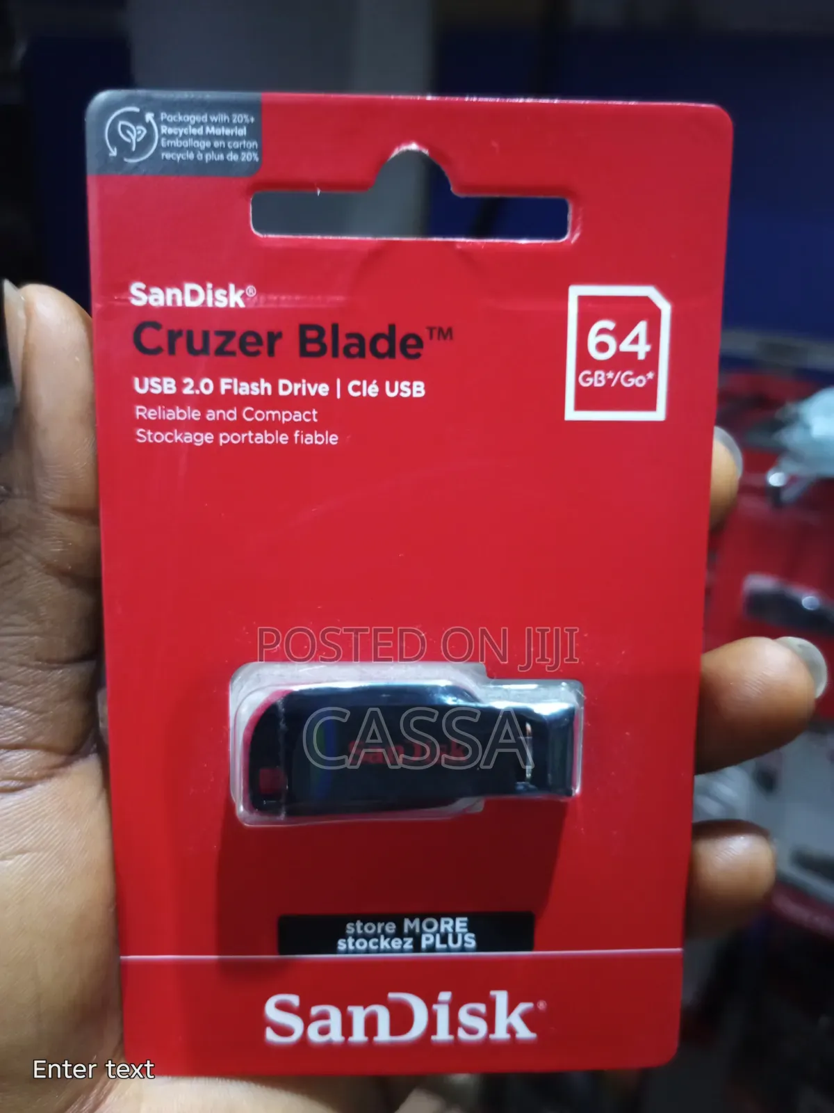 Original SanDisk Cruzer Blade 64GB USB 2.0 Flash Drive