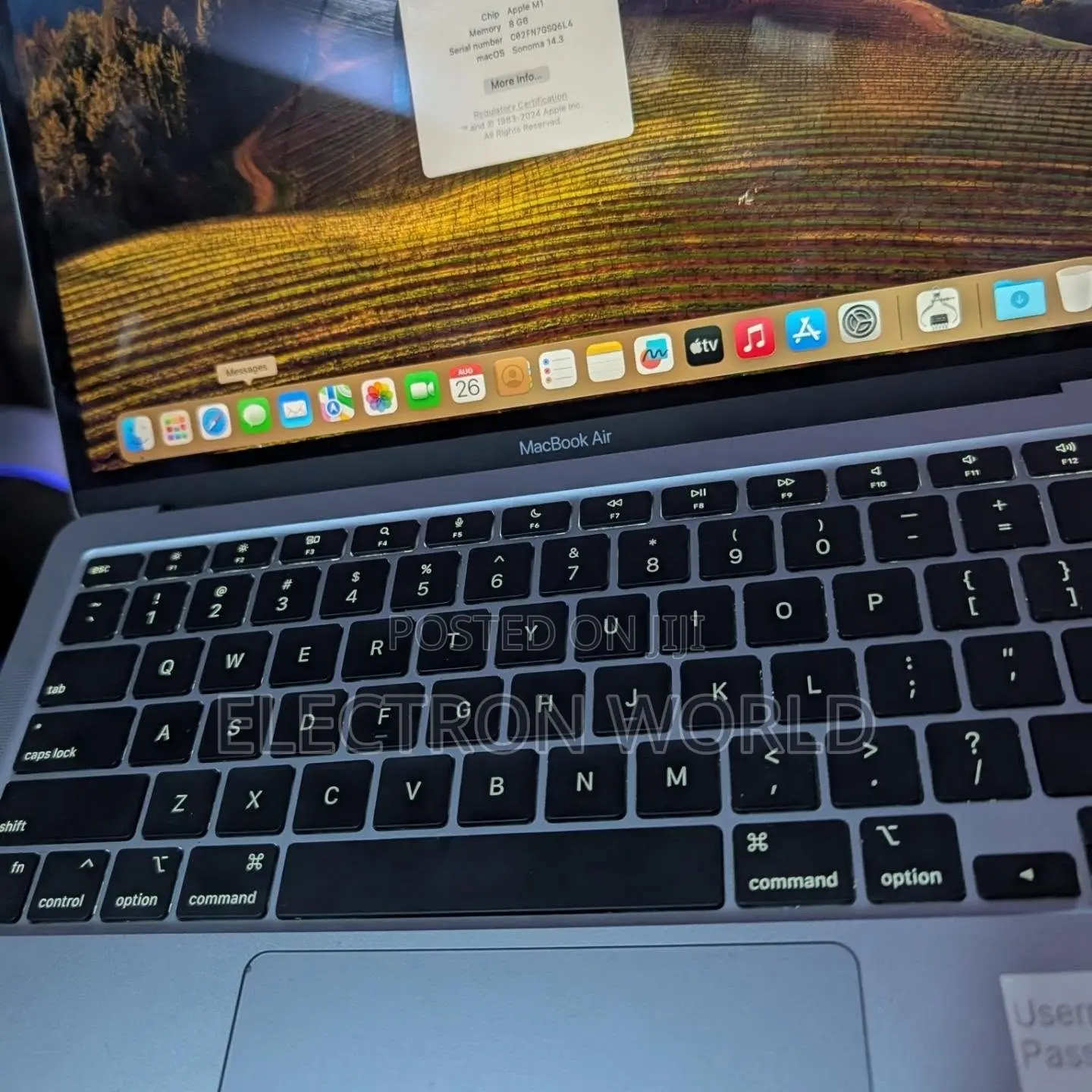 Laptop Apple MacBook Air 2020 8GB Intel Core i5 SSD 256GB