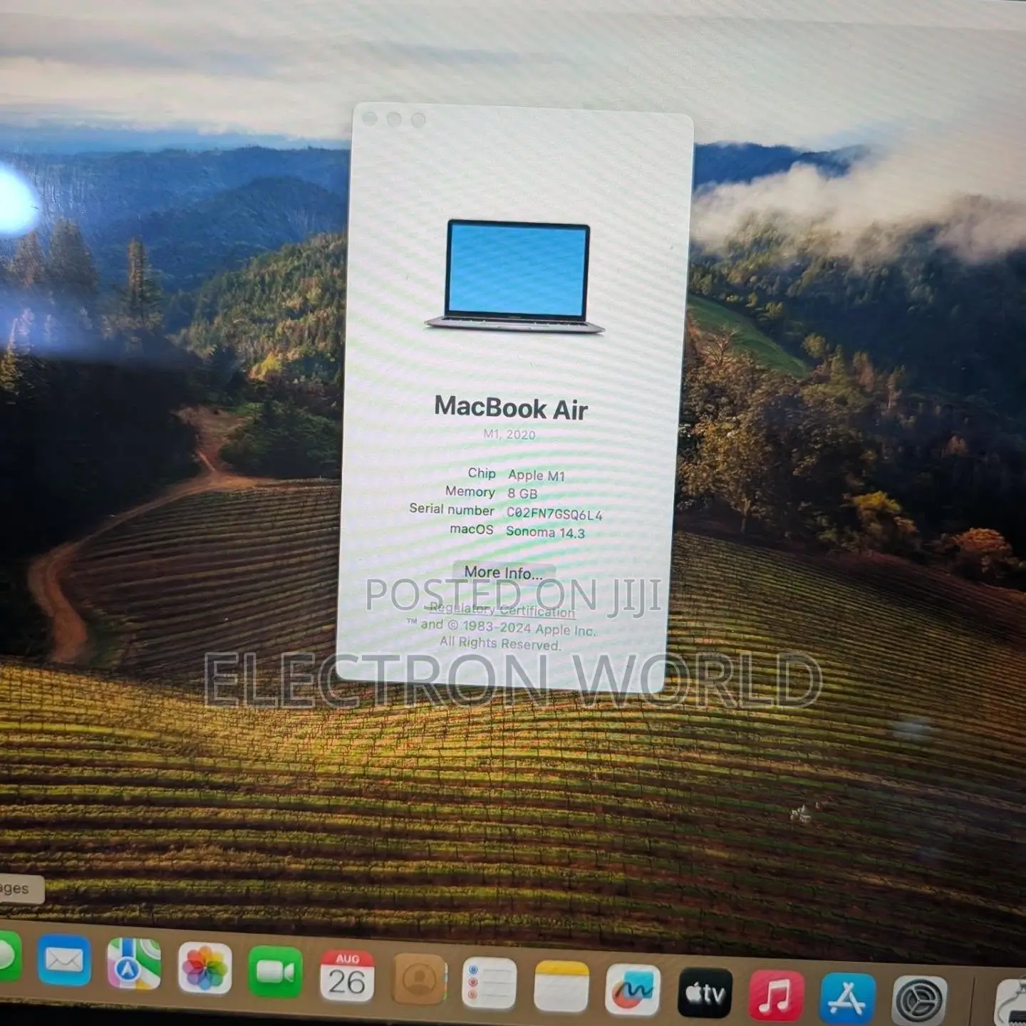 Laptop Apple MacBook Air 2020 8GB Intel Core i5 SSD 256GB