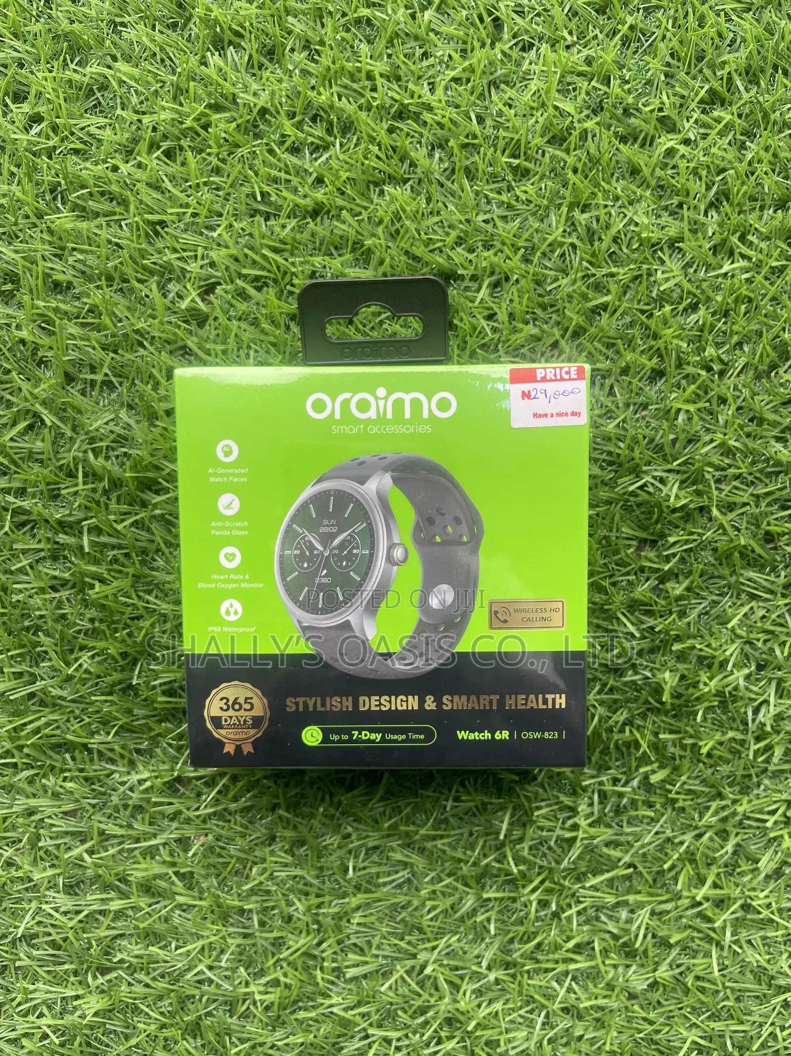 Original Oraimo Watch 6R Smart Watch (AMOLED Screen + Calling)