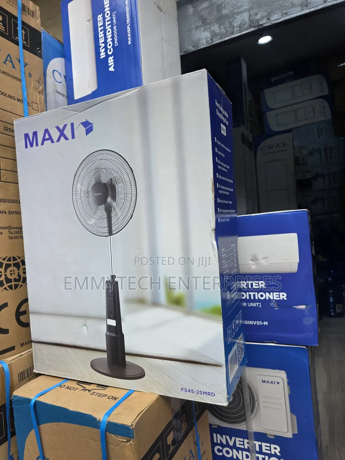 Maxi Rechargeable Standing Fan 18inch With Warranty