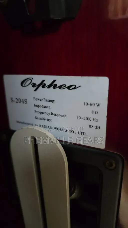 Uk Used Orpheo Tower Full Set Speakers