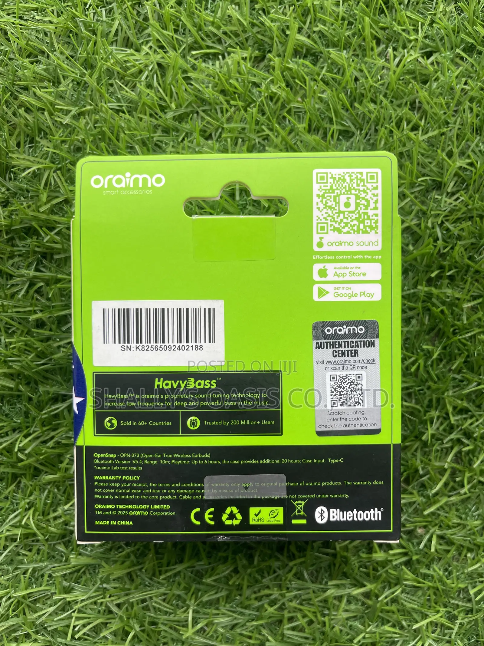 Original Oraimo OpenSnap Clip-on Wireless Earbuds – Super Clean