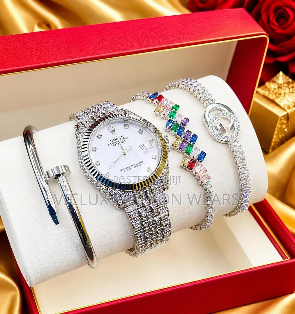 Rolex High Quality Ladies Wrist Watch and Bracelet