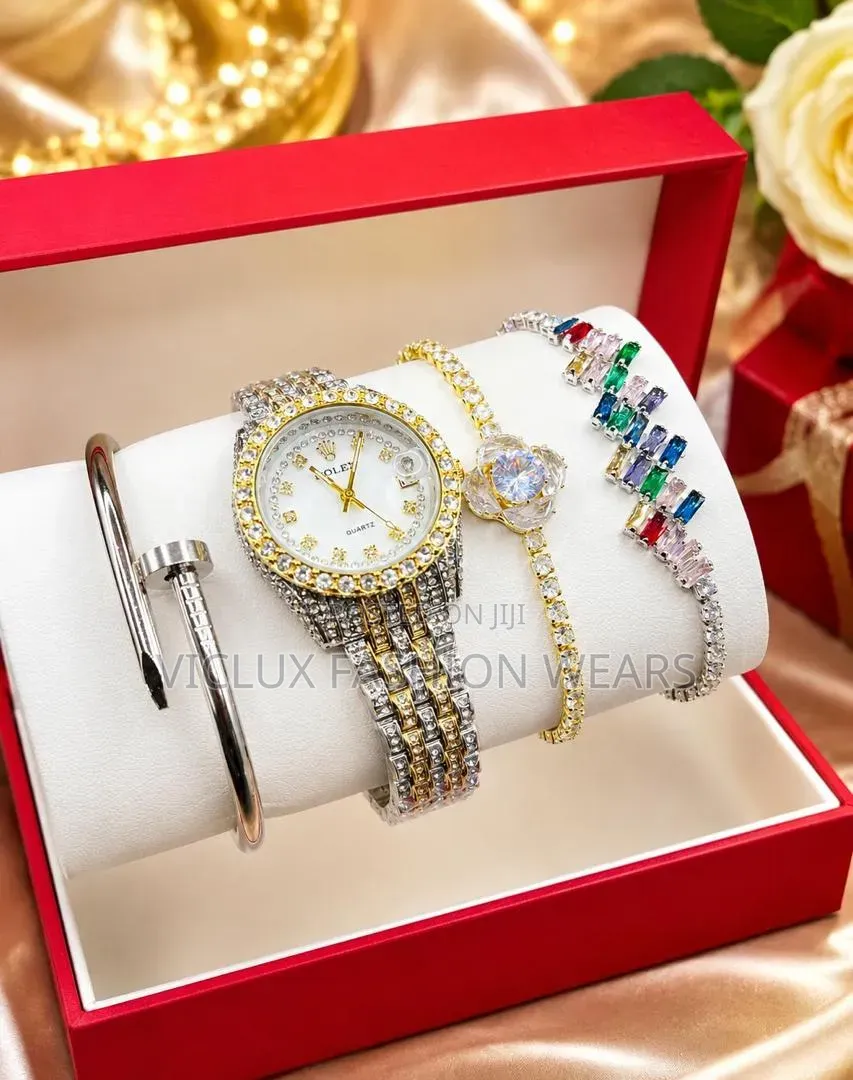 Rolex High Quality Ladies Wrist Watch and Bracelet