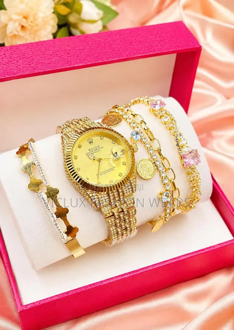 Rolex High Quality Ladies Wrist Watch and Bracelet