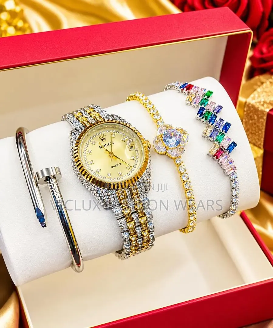 Rolex High Quality Ladies Wrist Watch and Bracelet