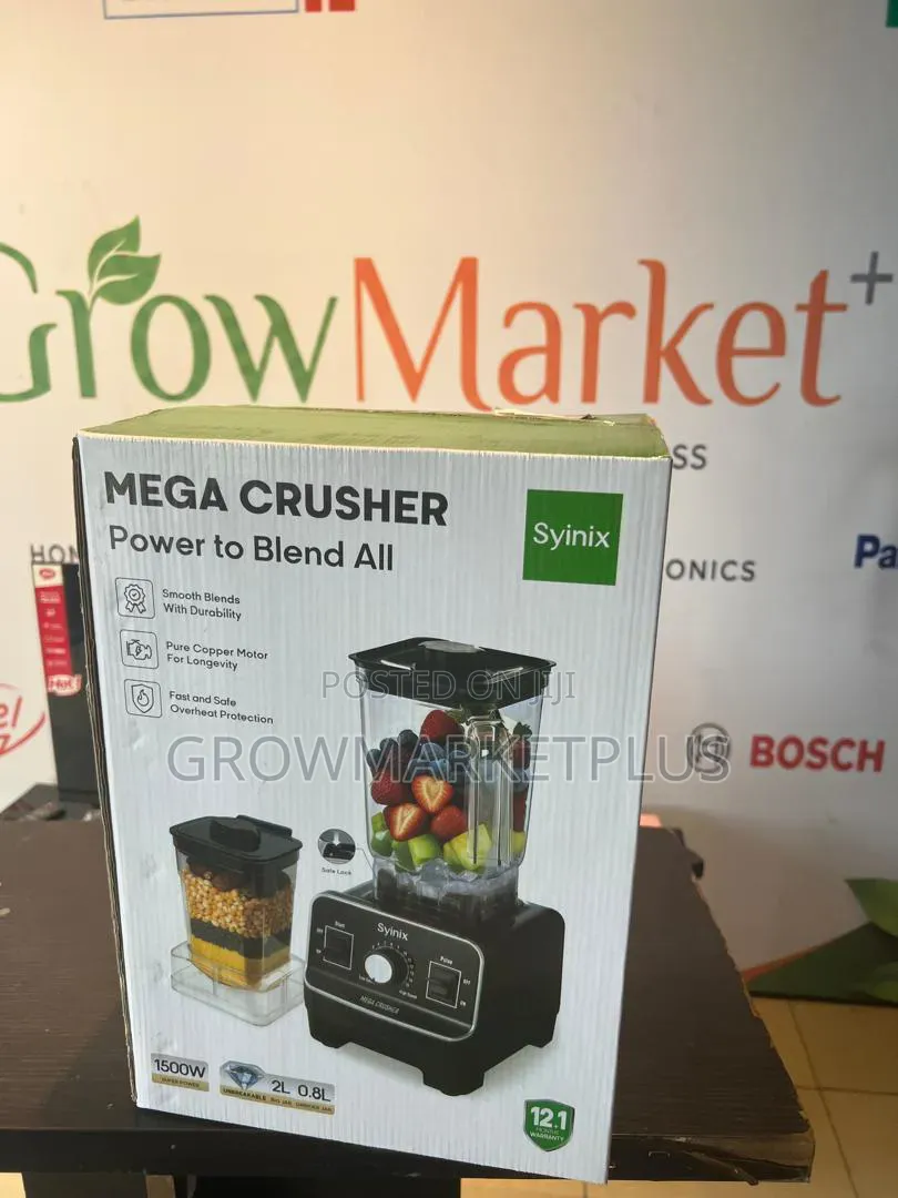Syinix Blender 1500w- Powerful and Reliable