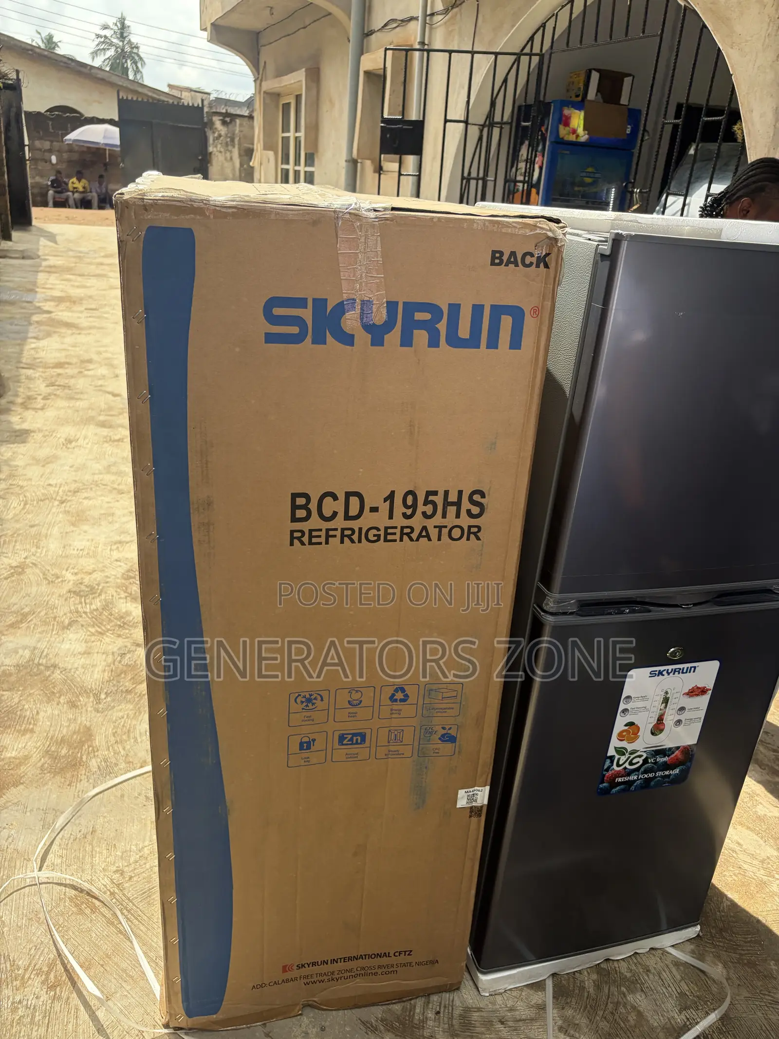 Skyrun 195L Double Compartment Refrigerator BCD-195HS