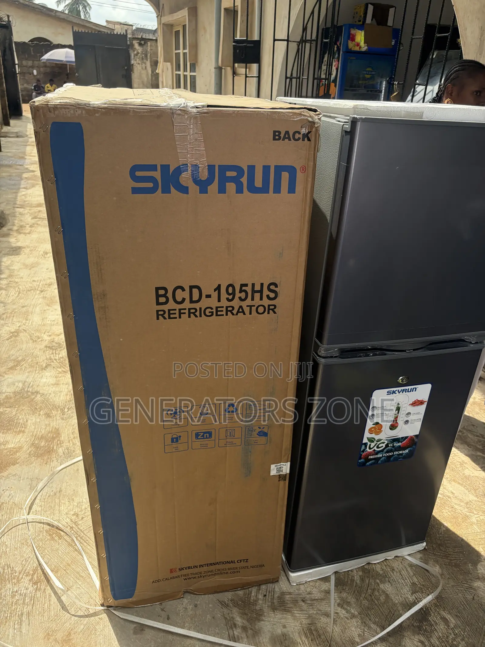Skyrun 195L Double Compartment Refrigerator BCD-195HS
