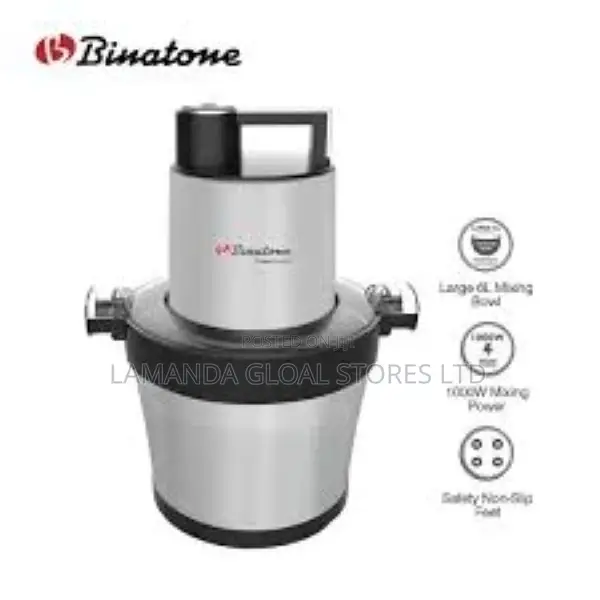 Binatone 6L 1000W Heavy-Duty Food Chopper Yam Pounder