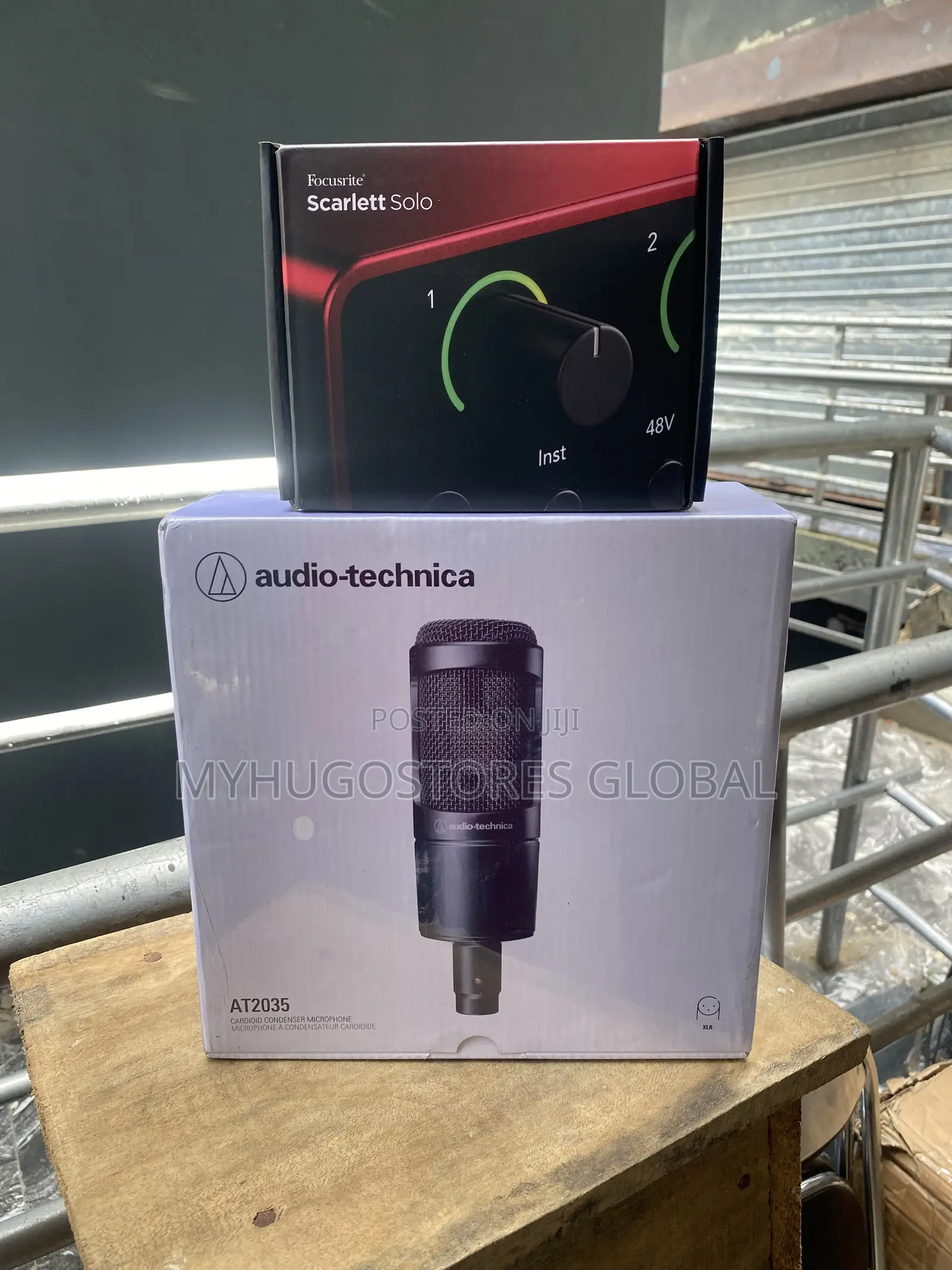Focusrite Solo 4th Gen and Audio Technica At3035 Studio Microphone