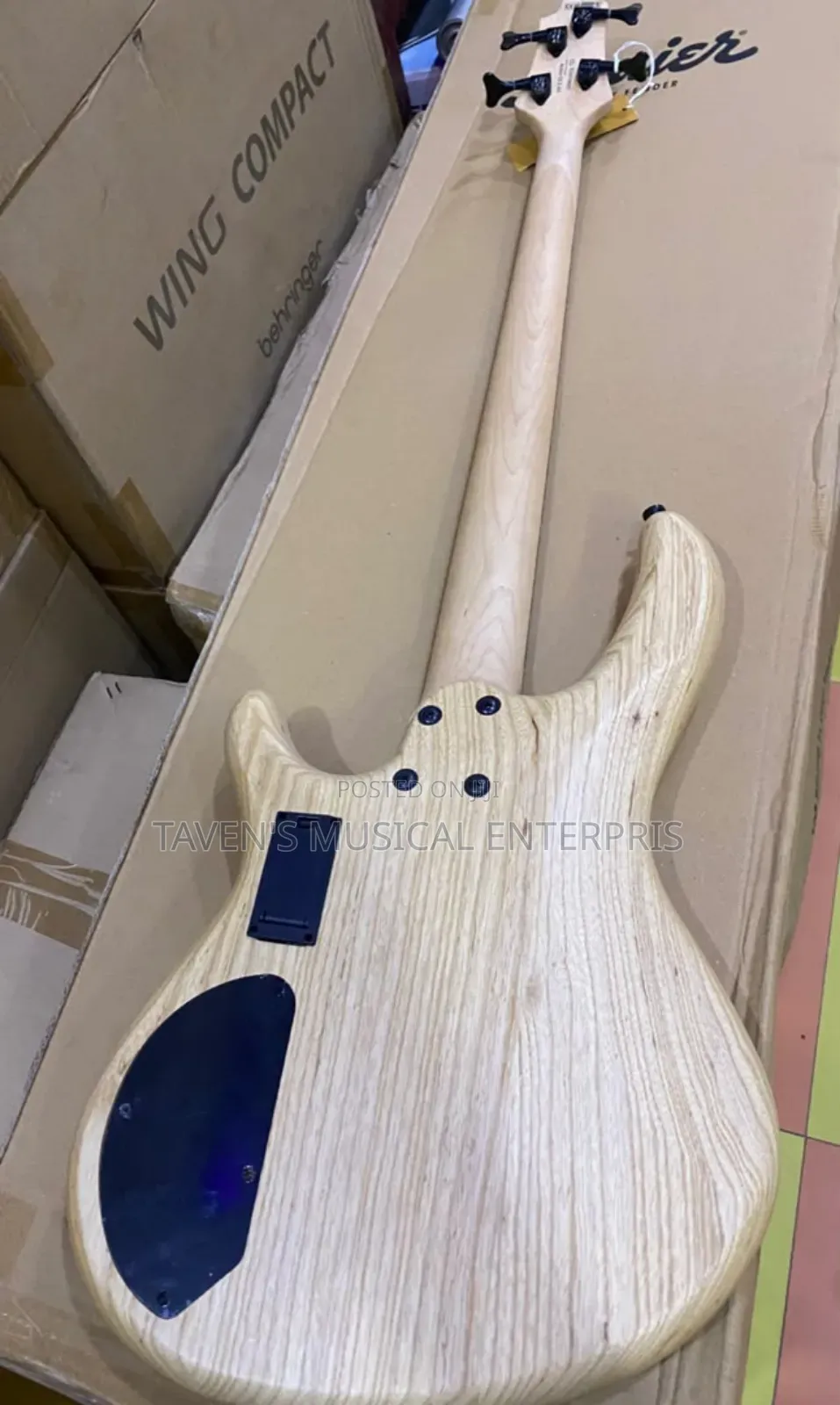 Cort Action DLX AS Open Pore Natural Four String Bass Electric Guitar