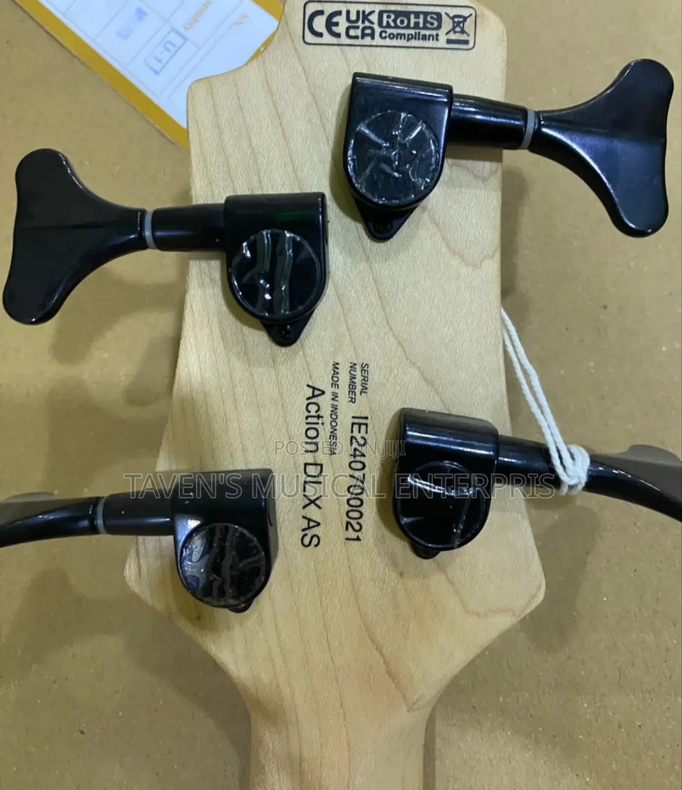 Cort Action DLX AS Open Pore Natural Four String Bass Electric Guitar