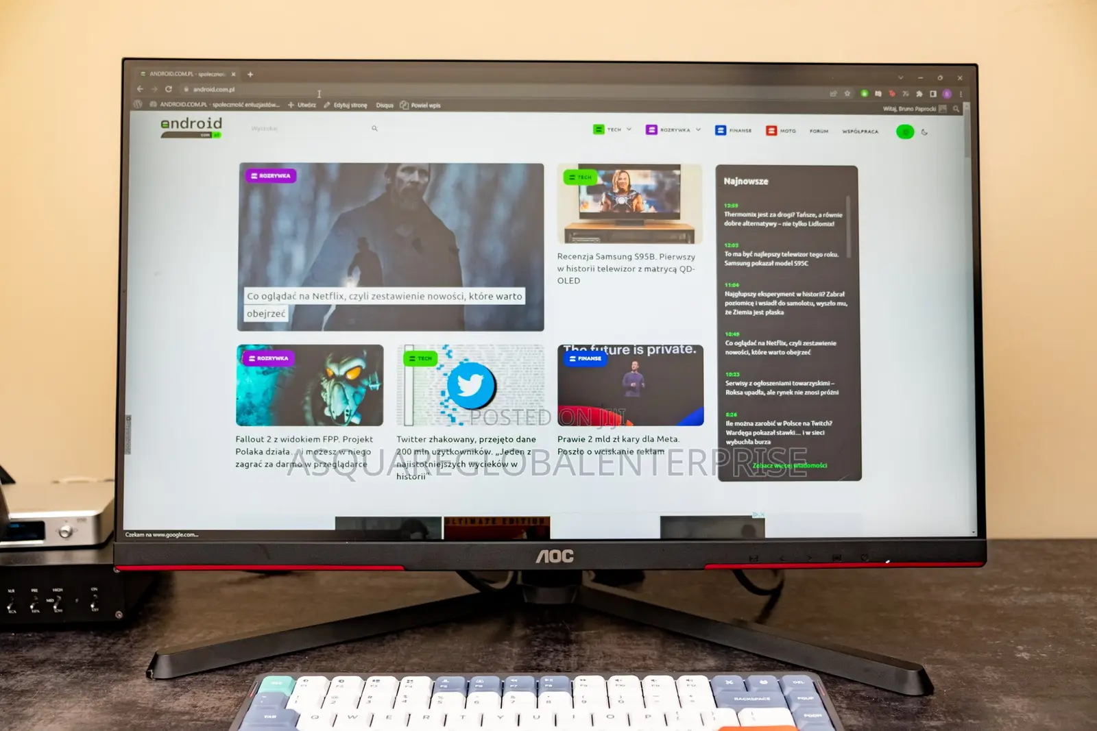 AOC 25 Inch 1080p 240hz Gaming Monitor