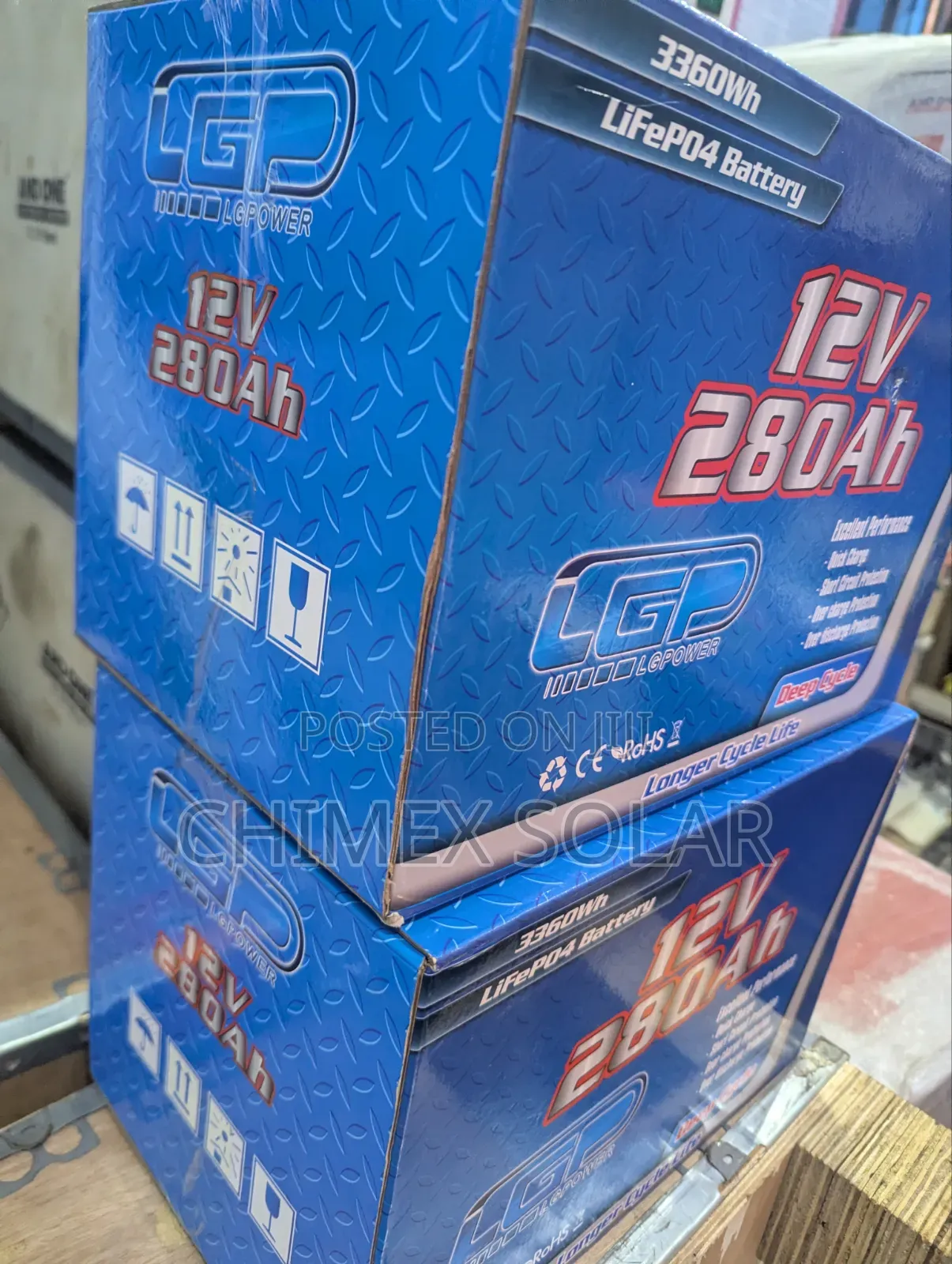 280Ah -12v LGPower Lithium Batteries