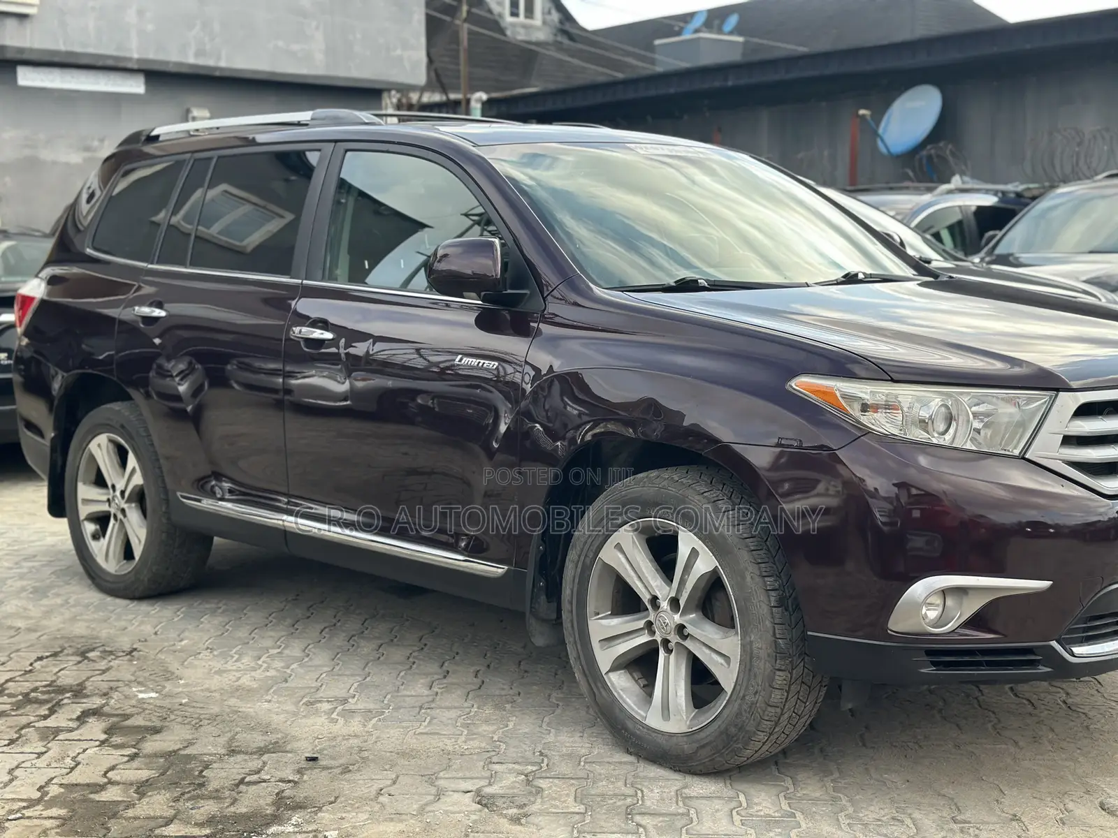 Toyota Highlander Limited 3.5l 4WD 2013 Burgundy