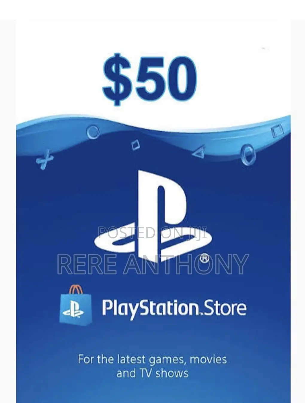 $50 PlayStation Network (PSN) Gift Card – US Region